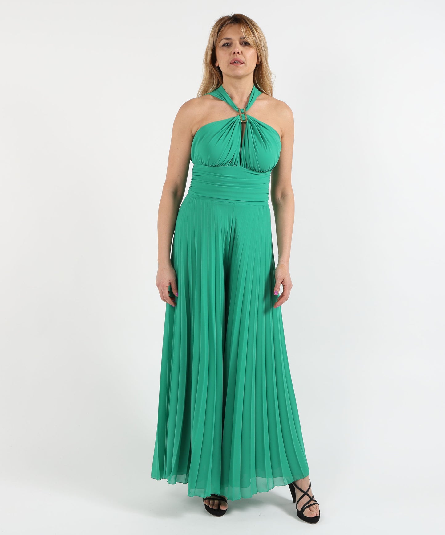 ELISABETTA DORI Elegant Jumpsuit with Pleated Trousers