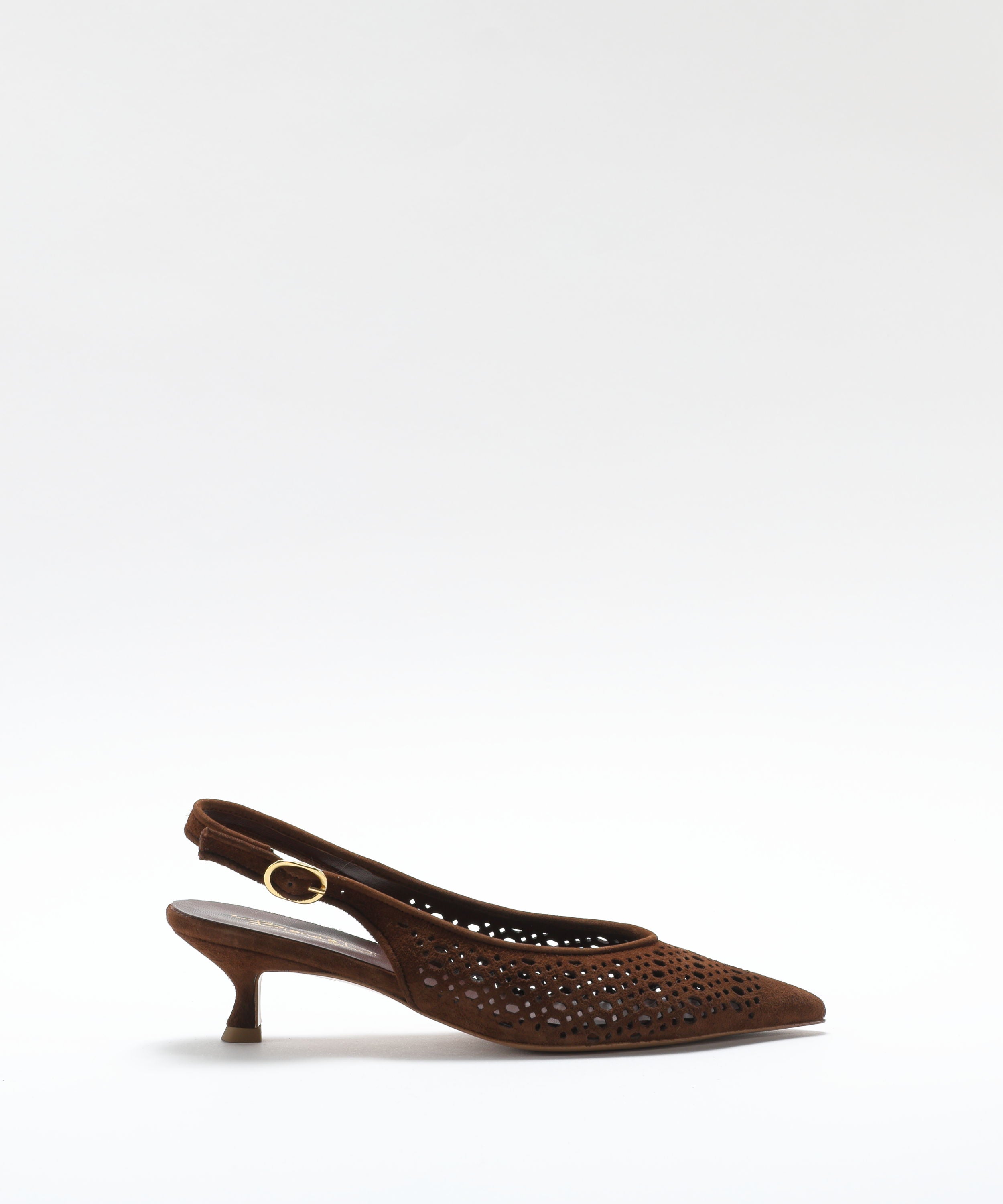 Chanel BIANCA DI Suede Perforated Chanel-Style Shoes Cioccolato | BIANCA DI