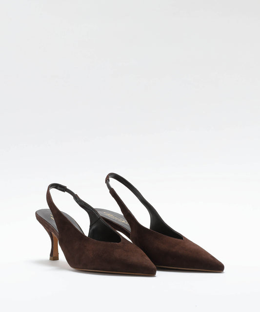 Chanel BIANCA DI Suede Chanel-Style Shoes Testa di moro | BIANCA DI