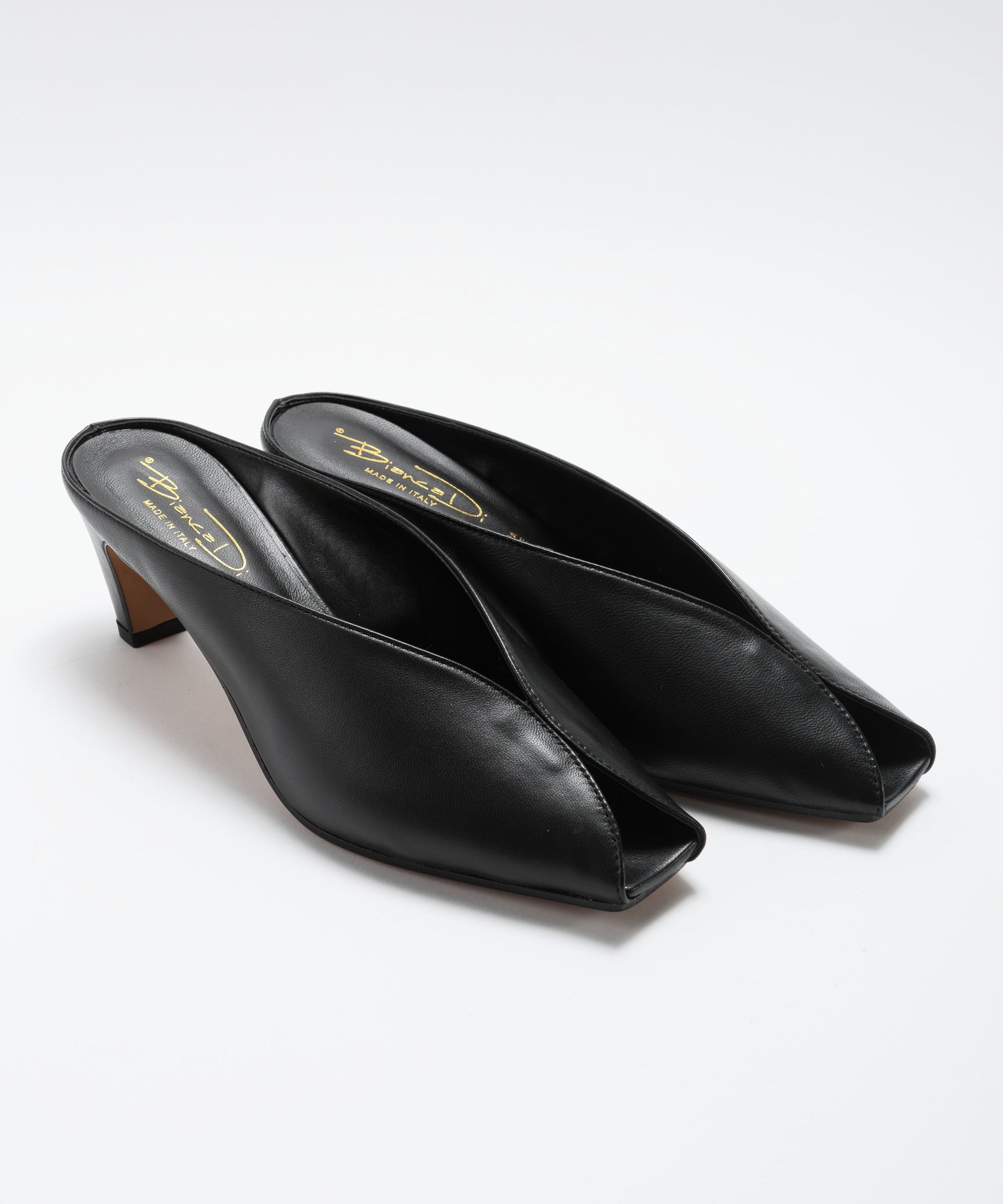 Sabot BIANCA DI Sabot Punta Quadrata Nero | BIANCA DI