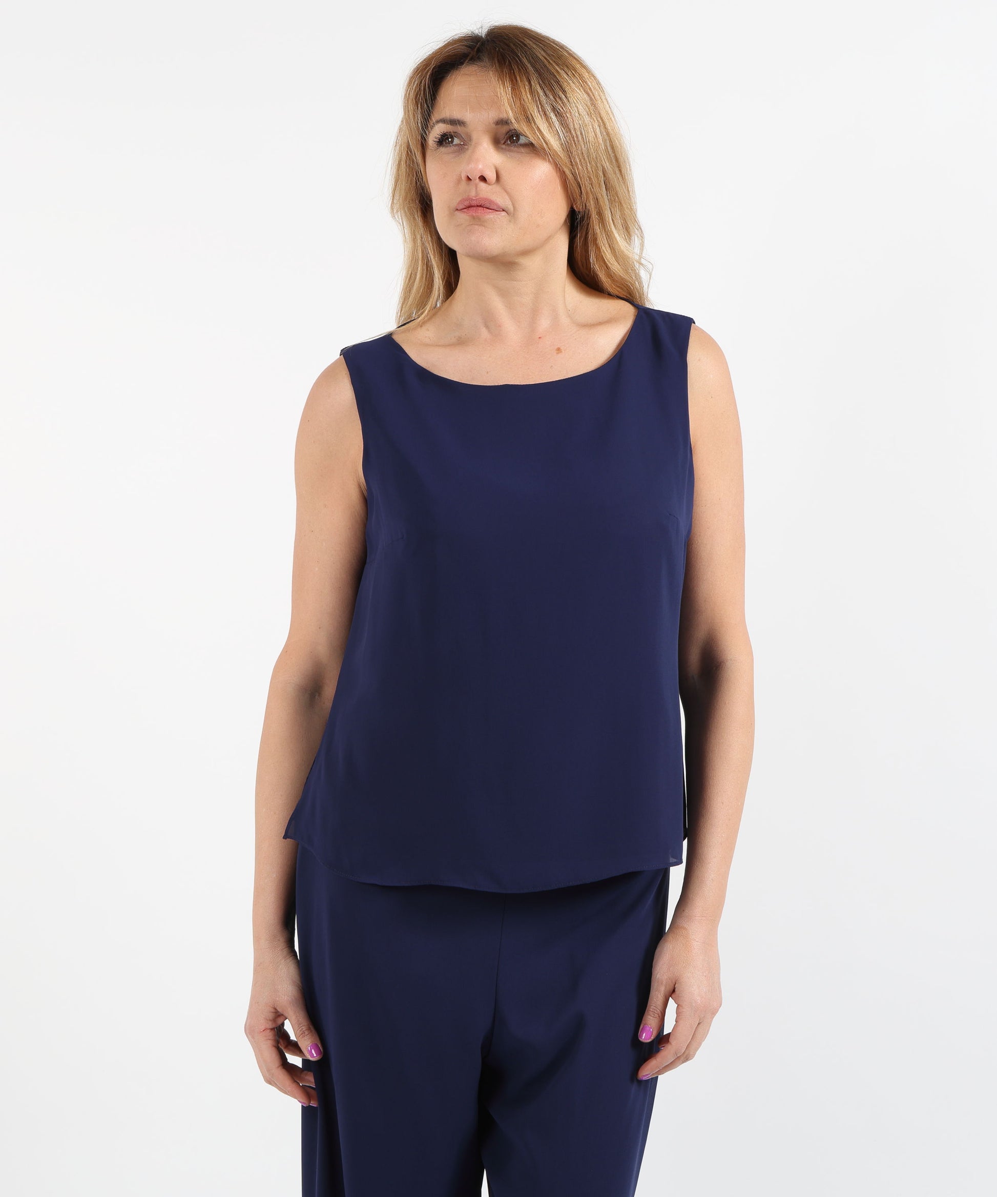 Outfits SONIA PENA Three-Piece Set with Cape Blu | SONIA PENA