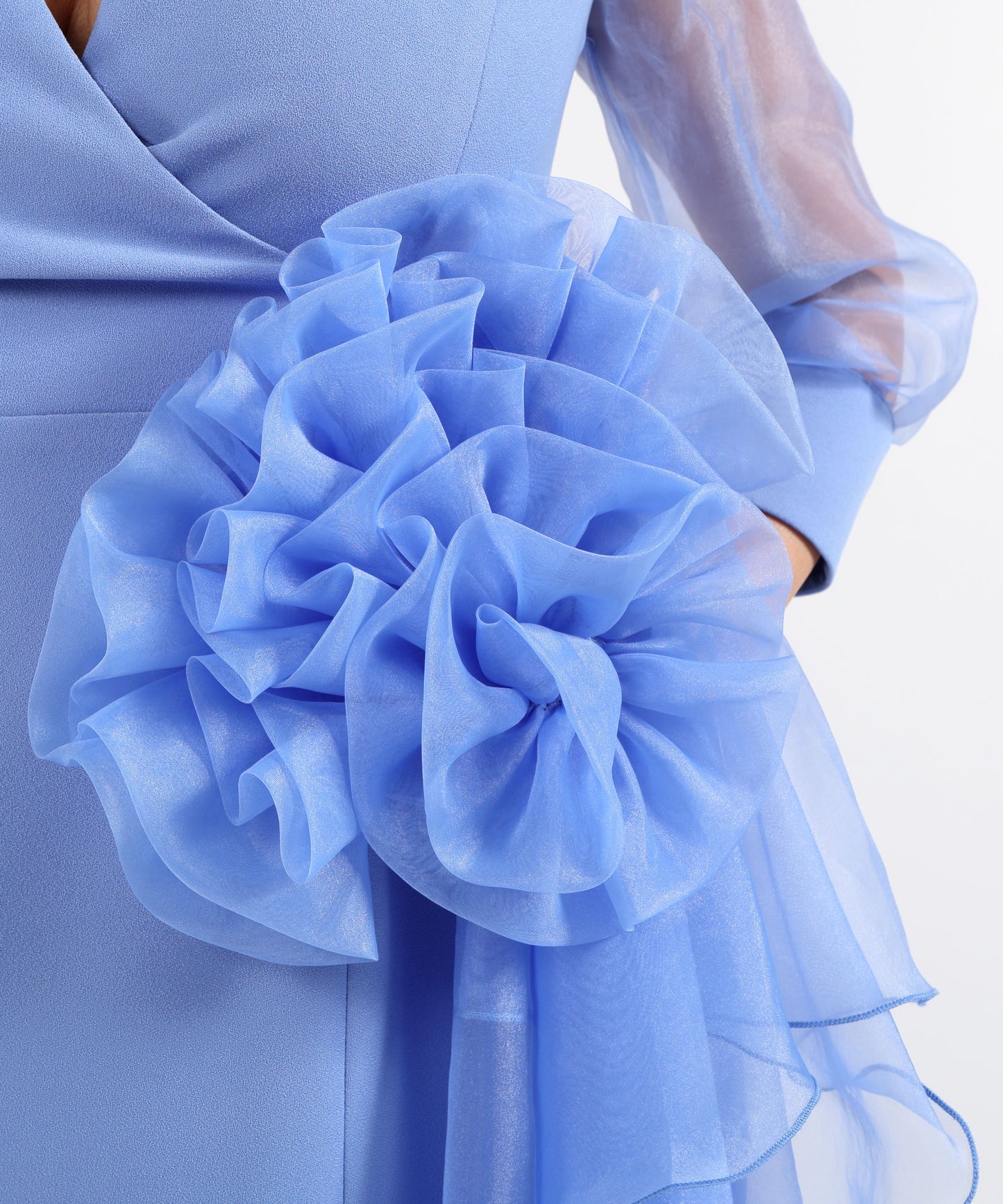 SONIA PENA Short Dress with Brooch