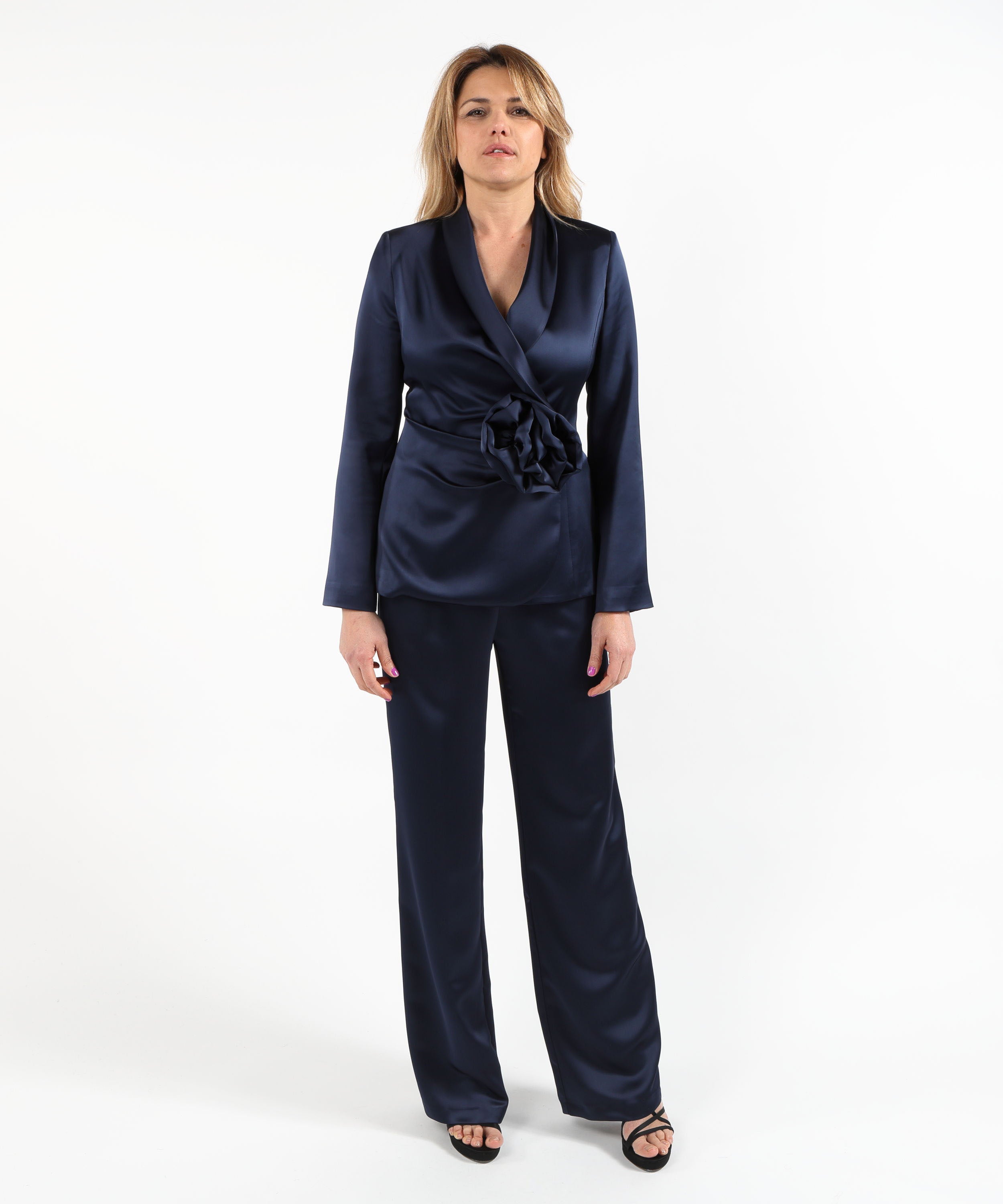 Completi ELISABETTA DORI Completo Giacca Doppiopetto e Pantalone Blu | ELISABETTA DORI