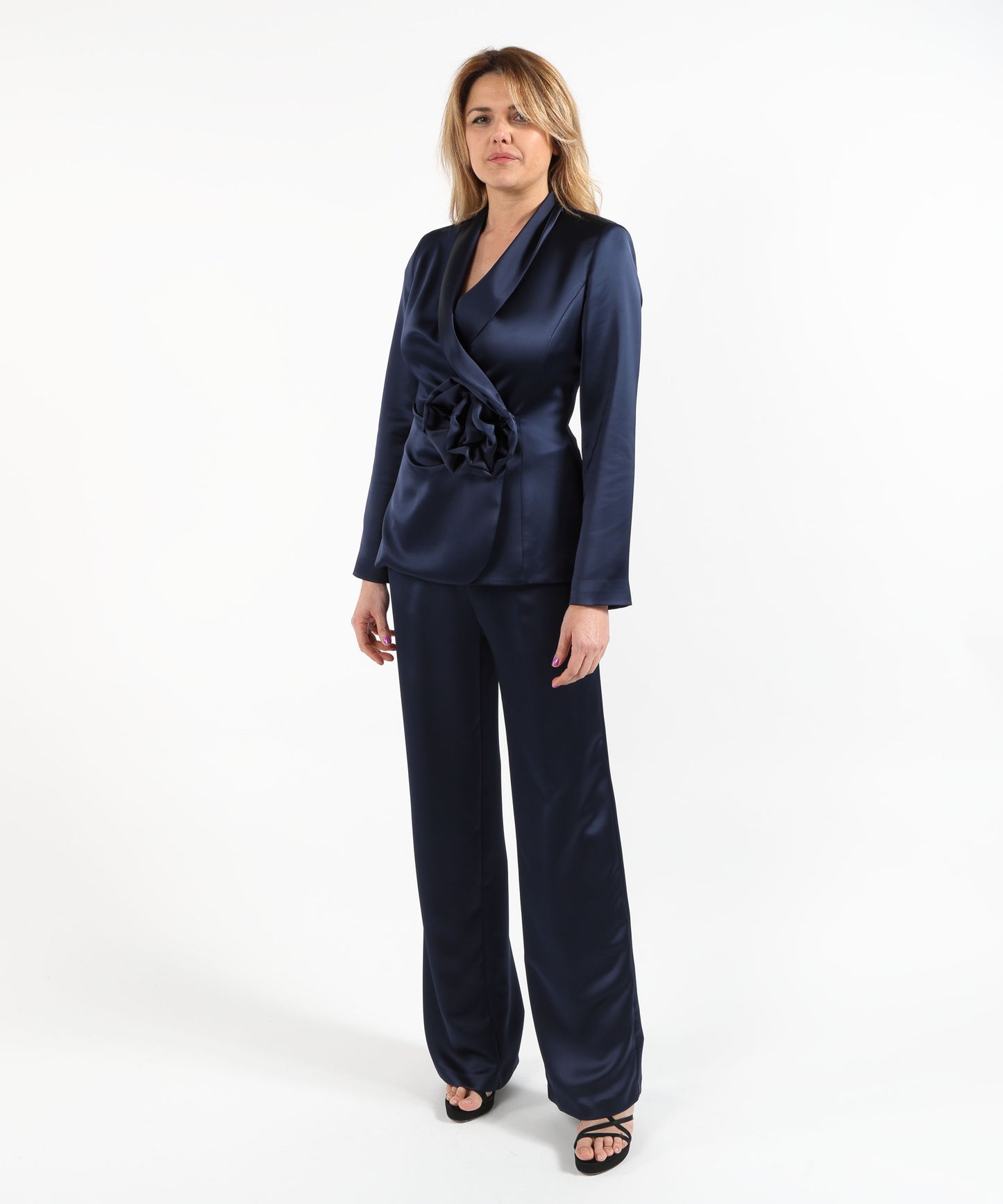 ELISABETTA DORI Double-Breasted Jacket and Pants Set”