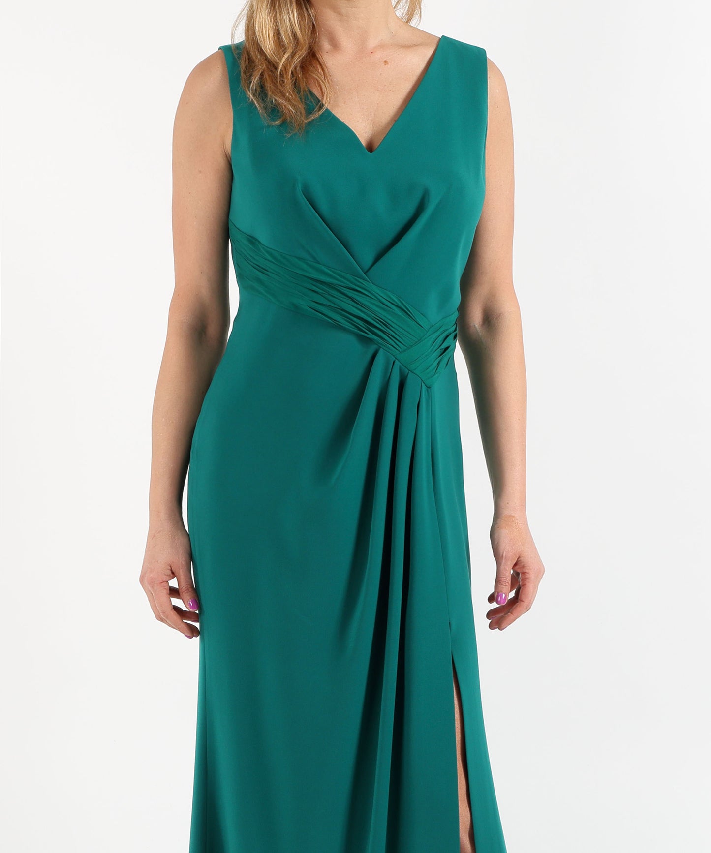 ANTONIO D'ERRICO Abito Lungo con Spacco Laterale