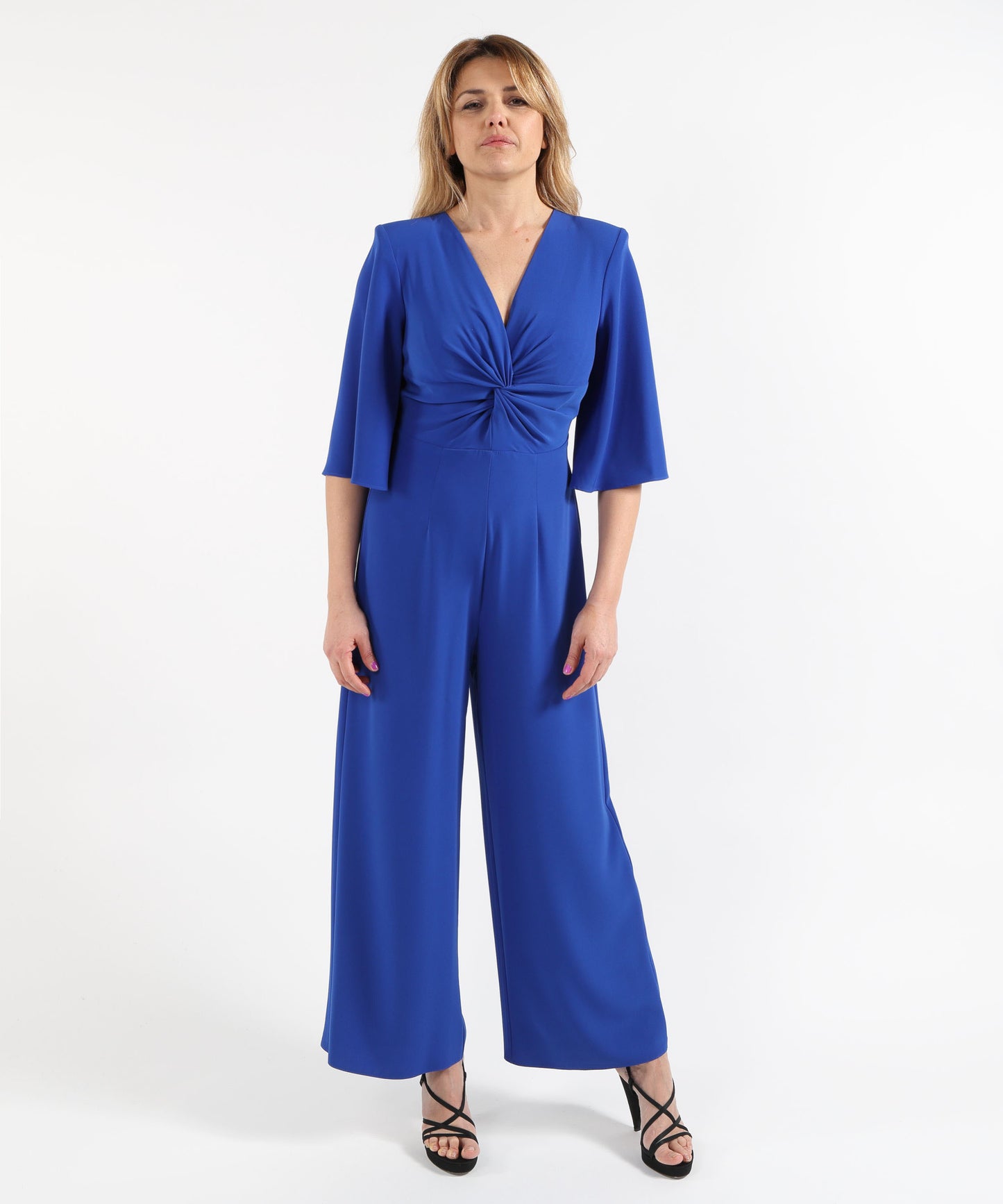 SONIA PENA Elegant Jumpsuit with 3/4 Sleeves
