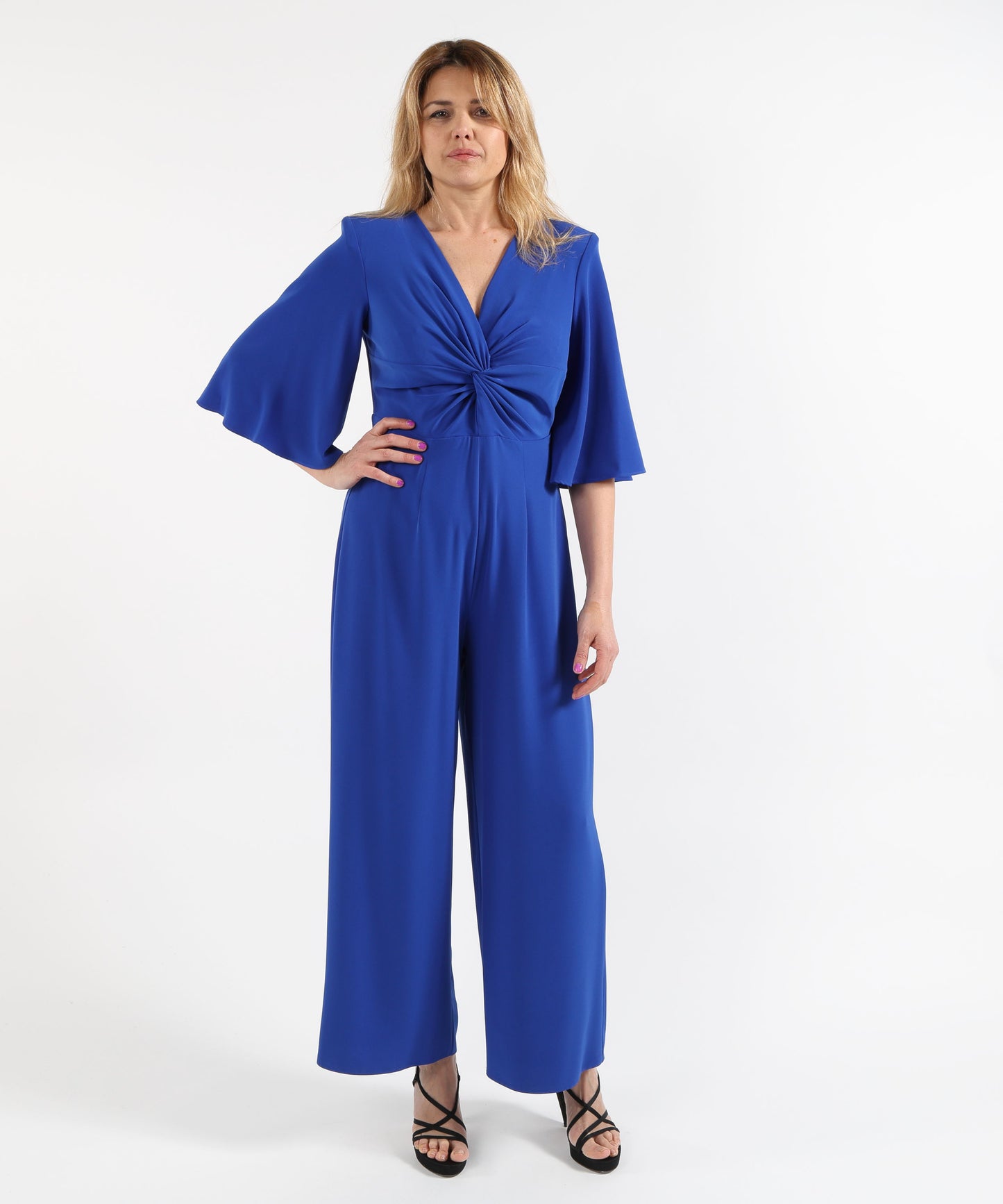 SONIA PENA Elegant Jumpsuit with 3/4 Sleeves