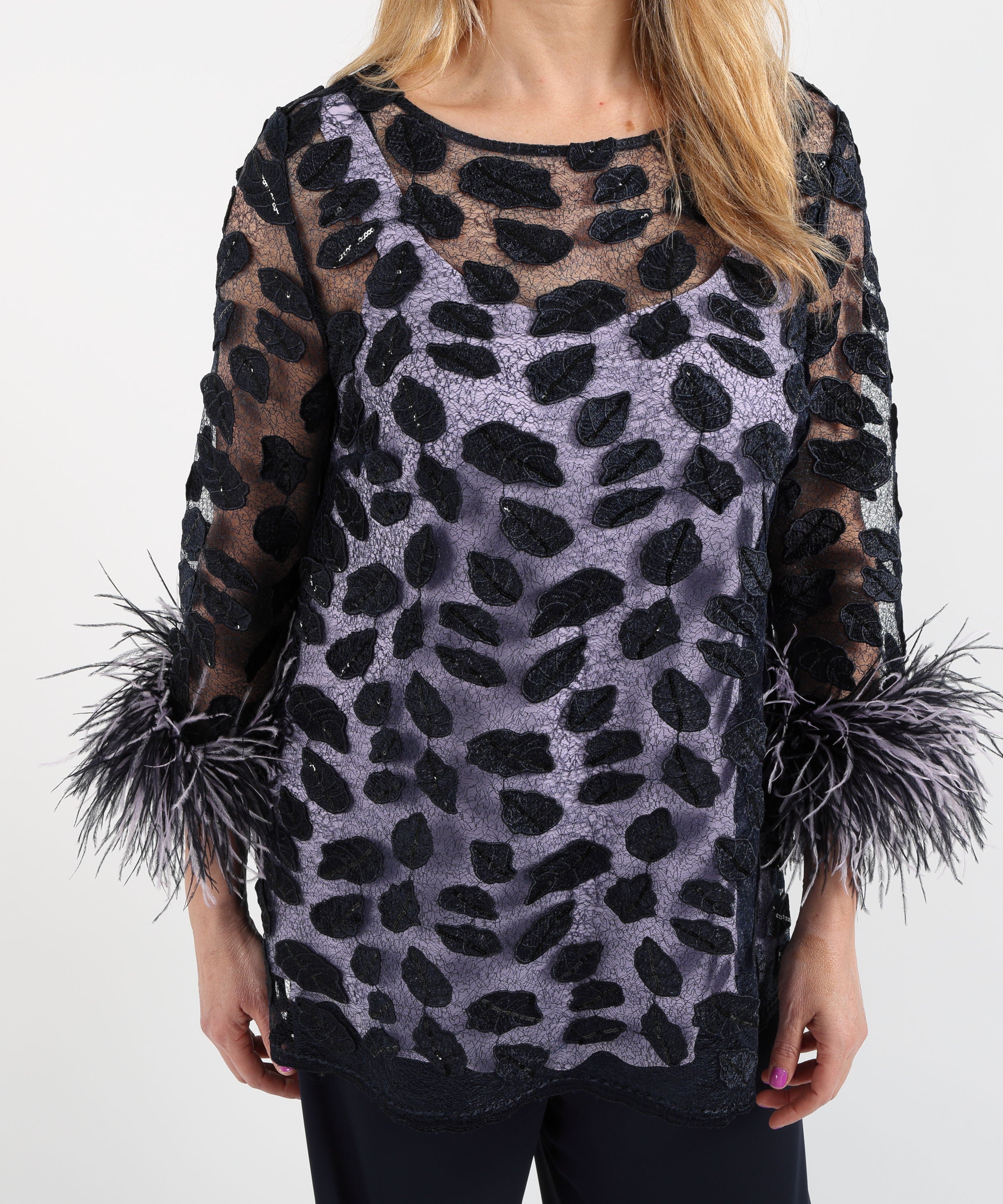 Completi ANTONIO D'ERRICO Completo Tre Pezzi Lilla e Contrasto Blu/lilla | ANTONIO D'ERRICO