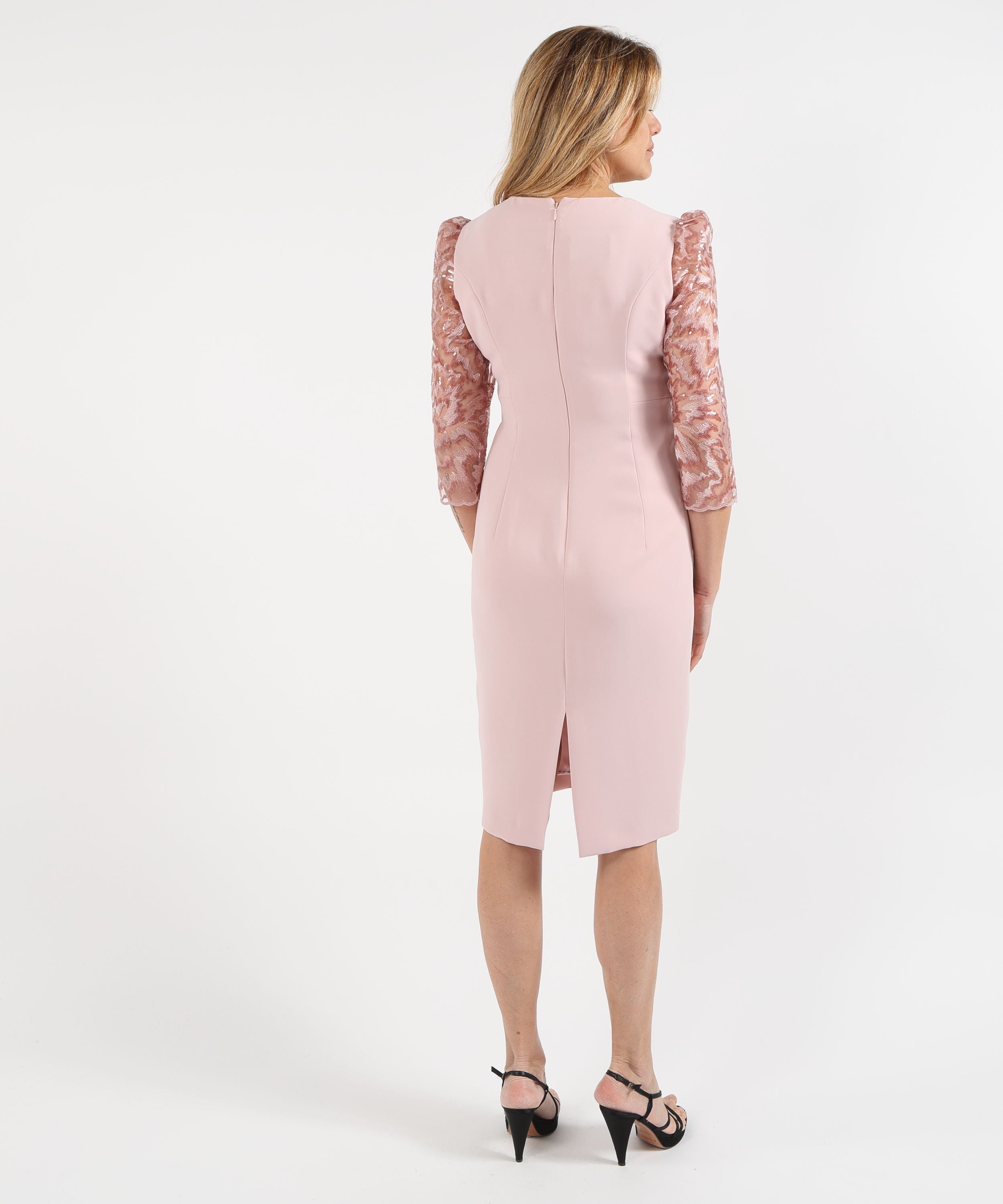 Abiti ANTONIO D'ERRICO Abito Midi con Paillettes Rosa | ANTONIO D'ERRICO