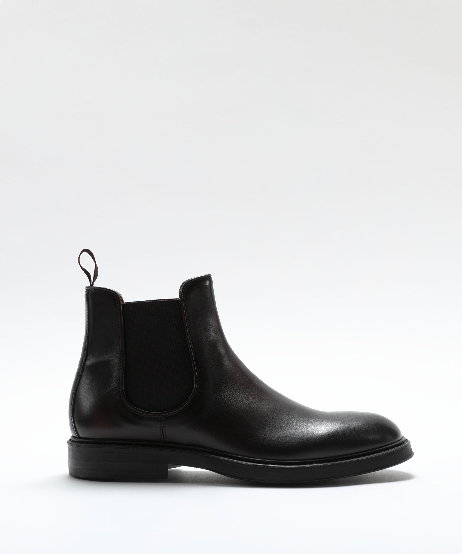 Ankle boots CORVARI Leather Chelsea Boots with Washed Effect and Rubber Sole Ebano | CORVARI