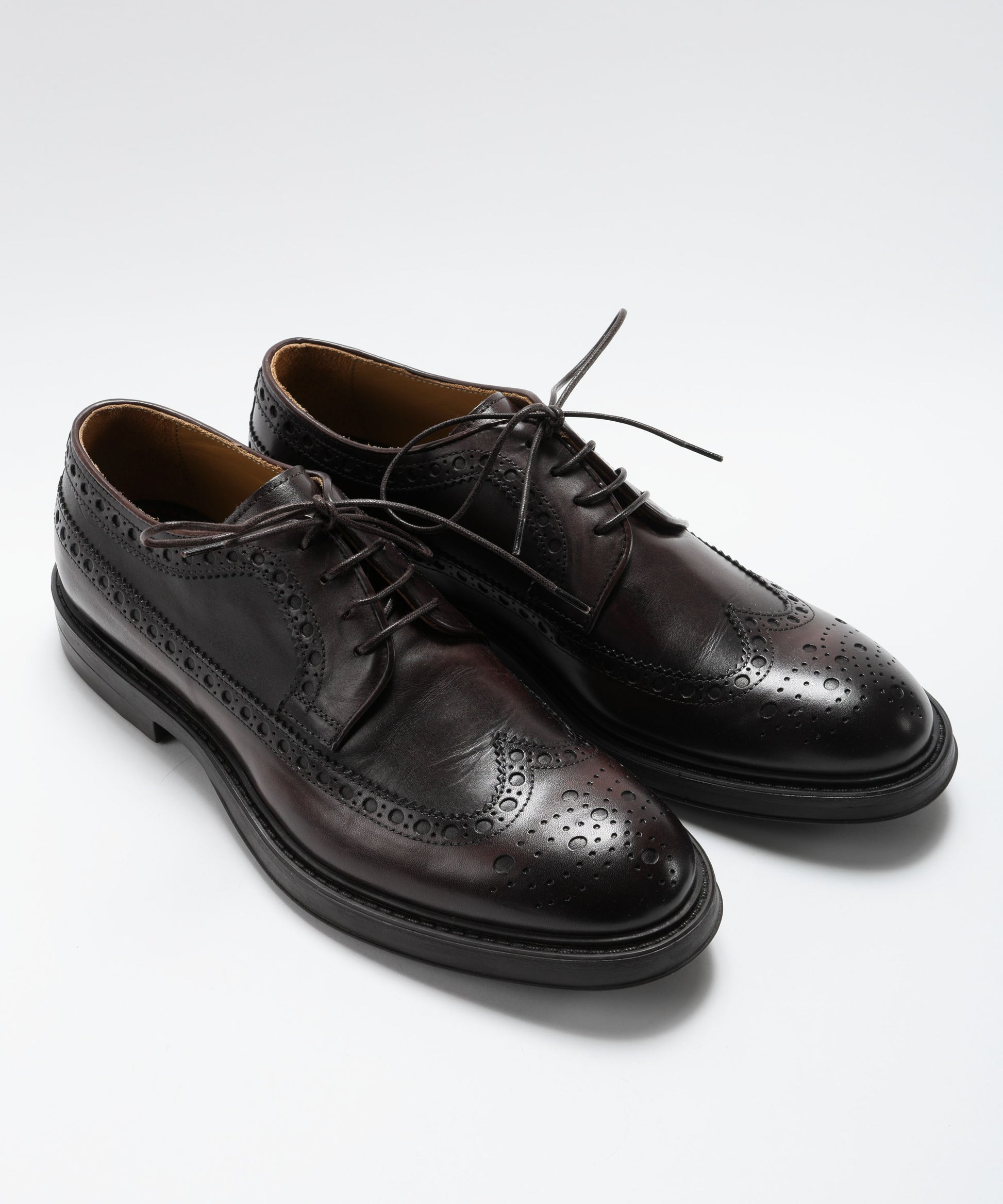 Lace-up shoes CORVARI 4-Eyelet Duilio Derby Shoes in Leather with Rubber Sole Ebano | CORVARI