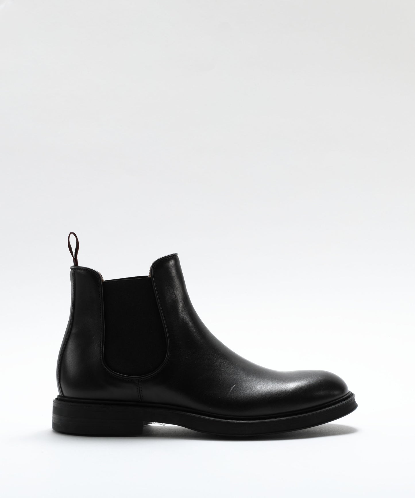 CORVARI Leather Chelsea Boots with Ombre Effect and Rubber Sole
