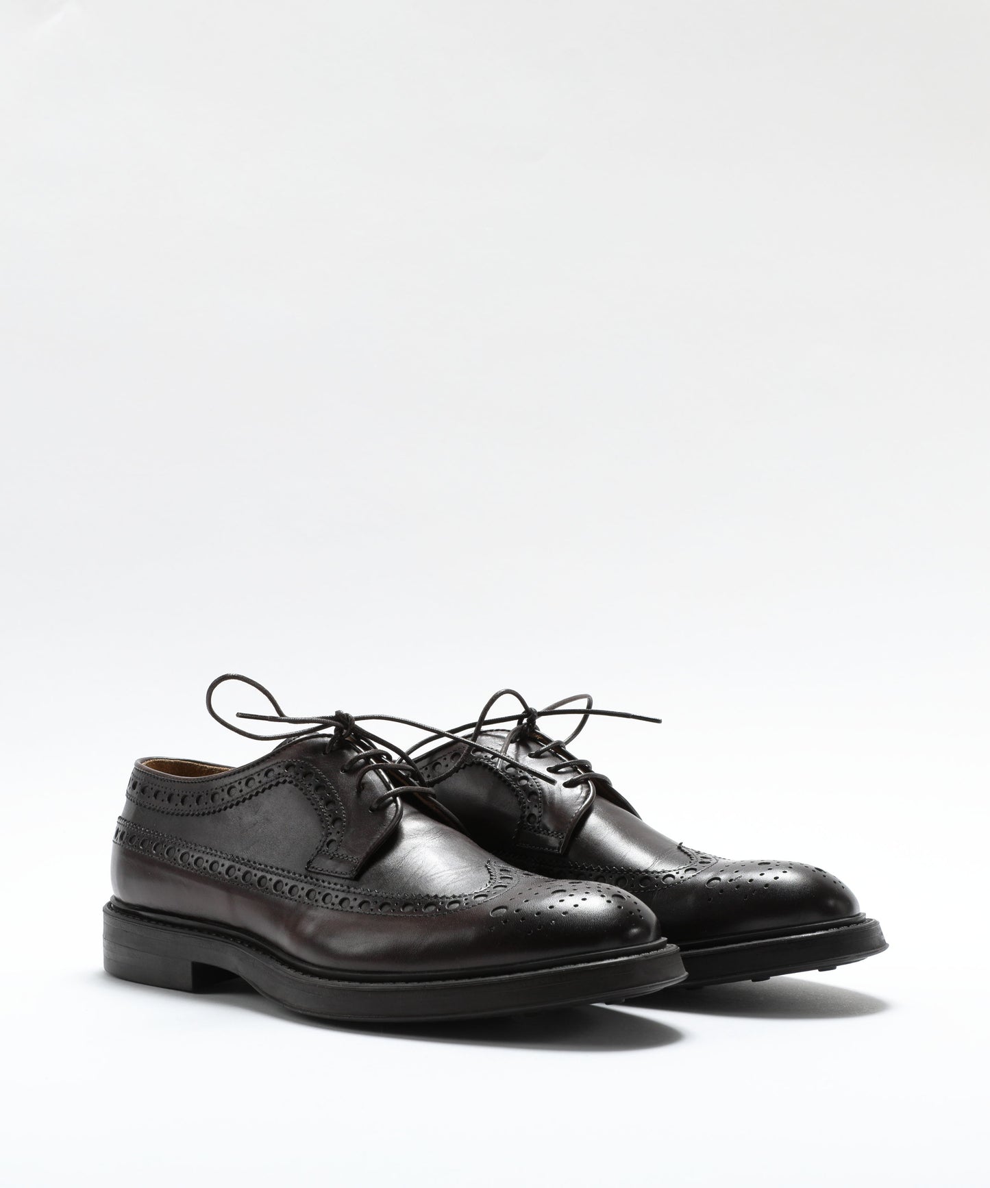 CORVARI 4-Eyelet Leather Lace-Up Shoes with Duilio Craftsmanship and Rubber Sole