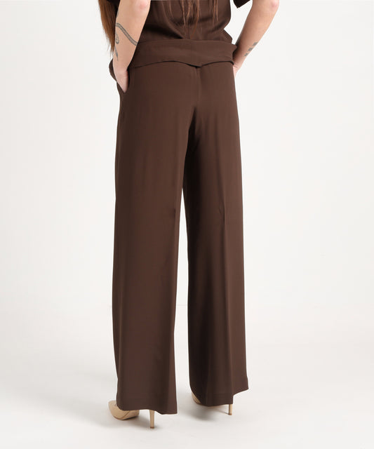 Pantaloni SEVENTY Pantapalazzo Marrone freddo | SEVENTY