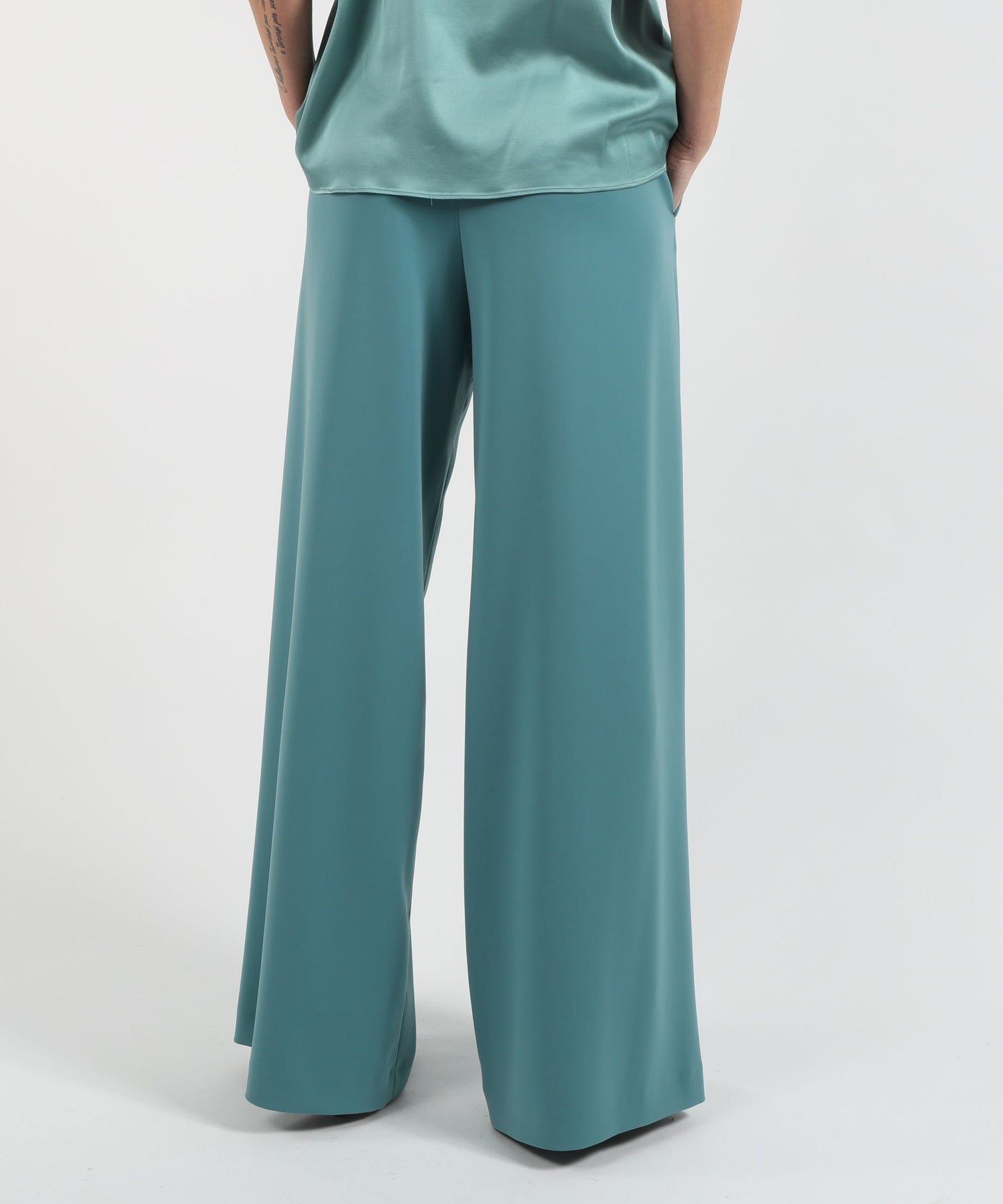 ELENA MIRO' Cady Palazzo Pants