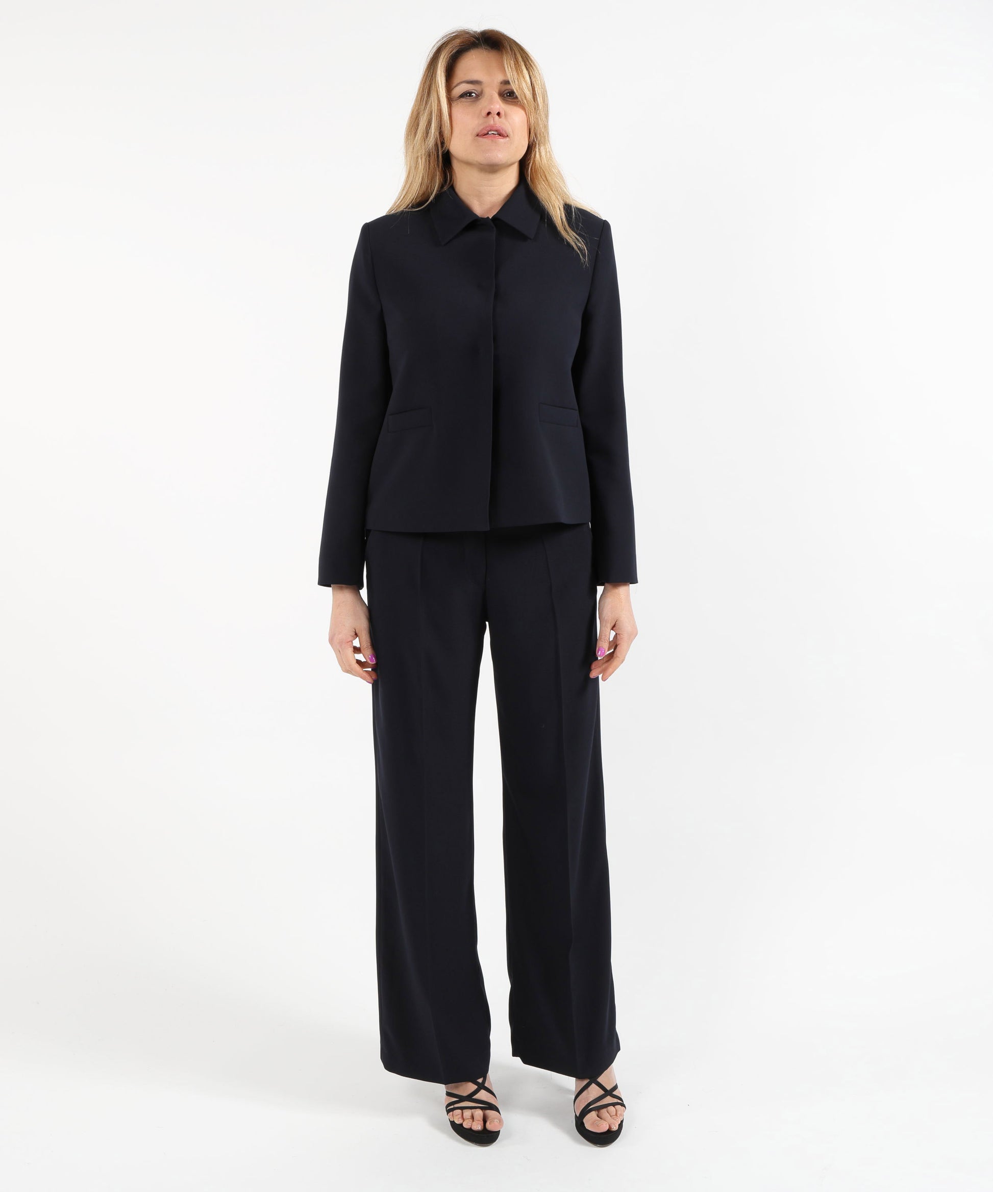 Jackets ELENA MIRO'Crepe Jacket Blu | ELENA MIRO'