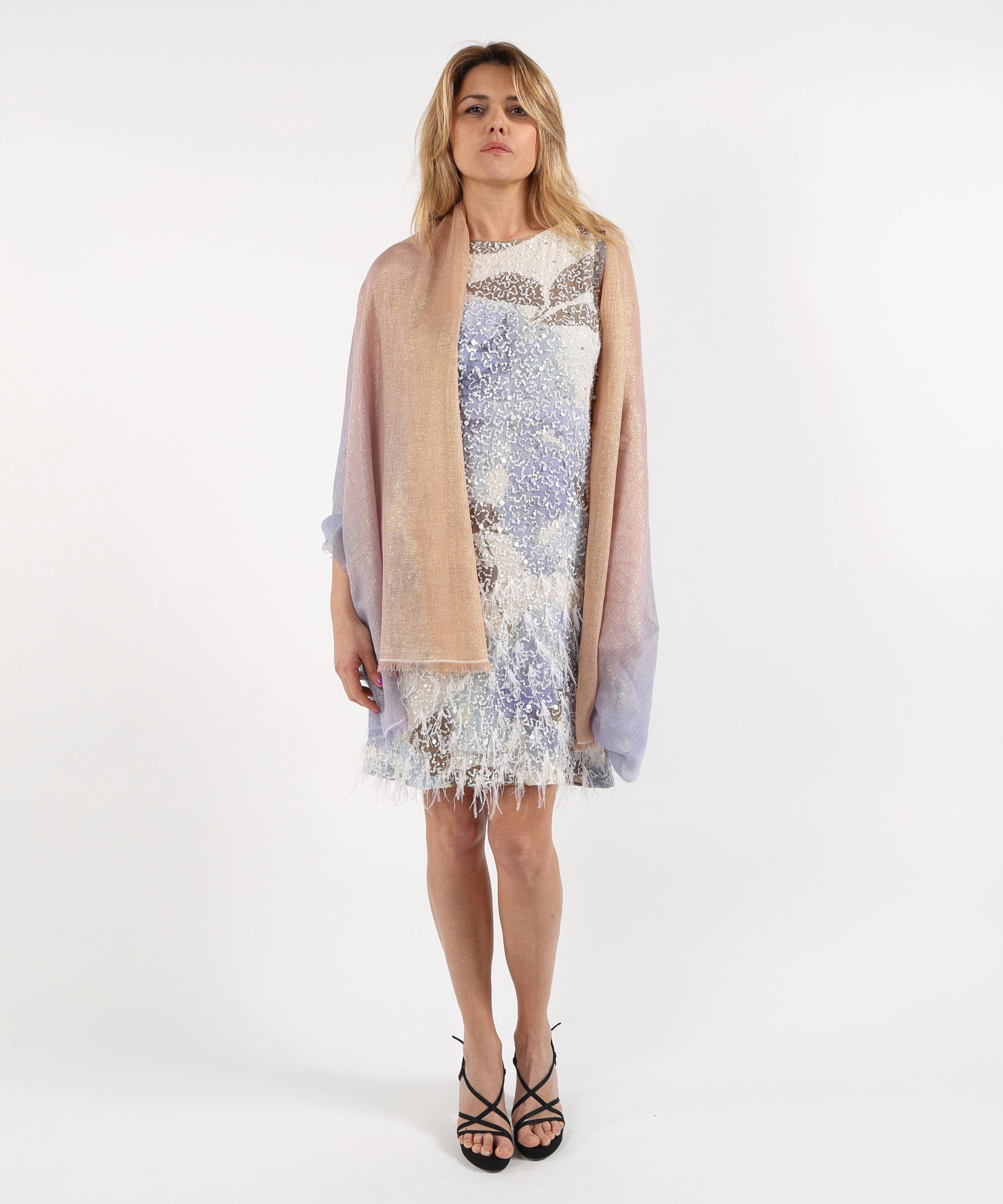 Completi CLIPS Completo Abito con Stola Azzurro | CLIPS