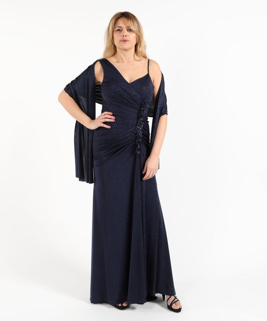 Abiti MUSANI Abito lungo glitter Blu | MUSANI