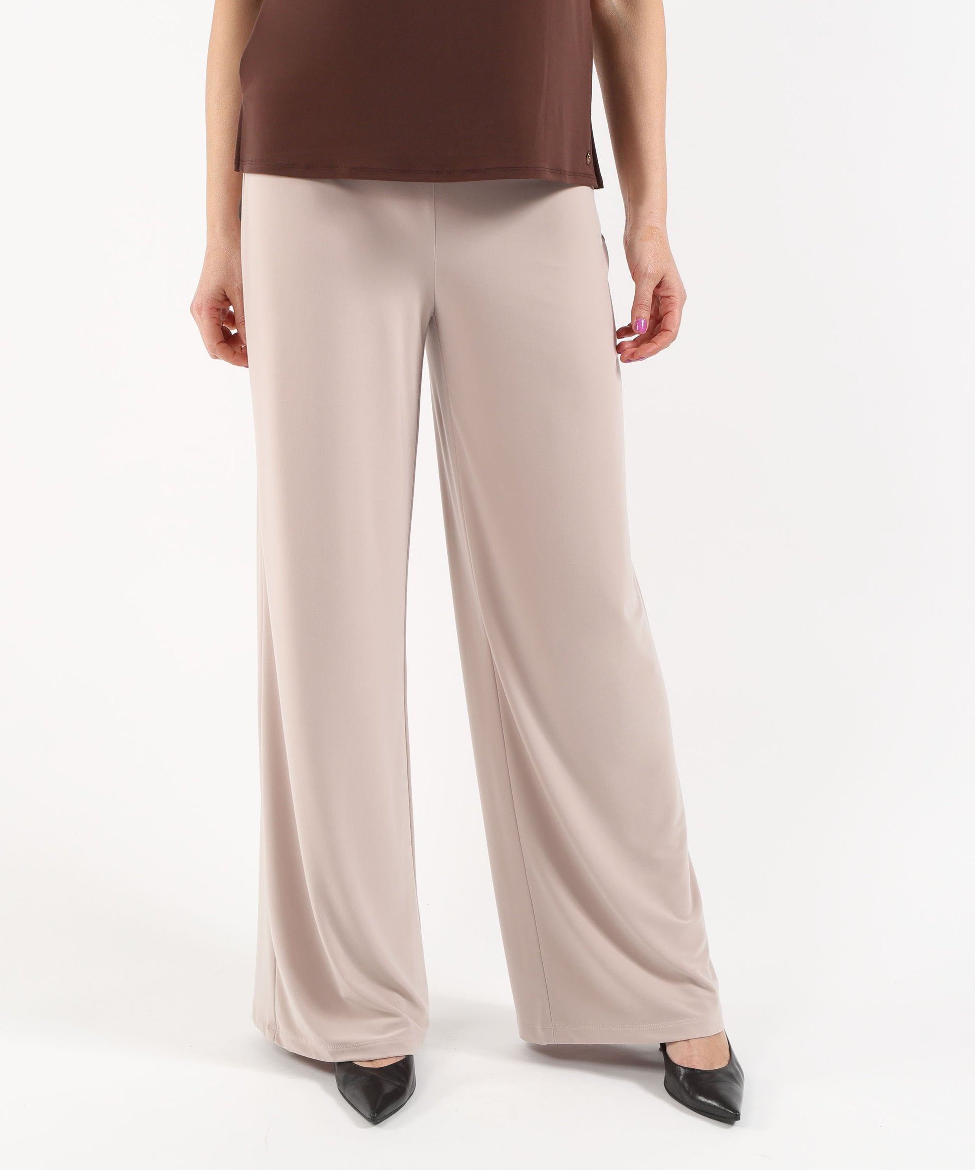 Trousers RIBKOFF Wide-Leg Pants Sabbia | RIBKOFF