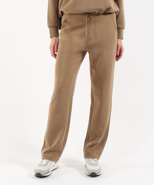 Pantaloni ELENA MIRO' Pantaloni palazzo in scuba Beige | ELENA MIRO'