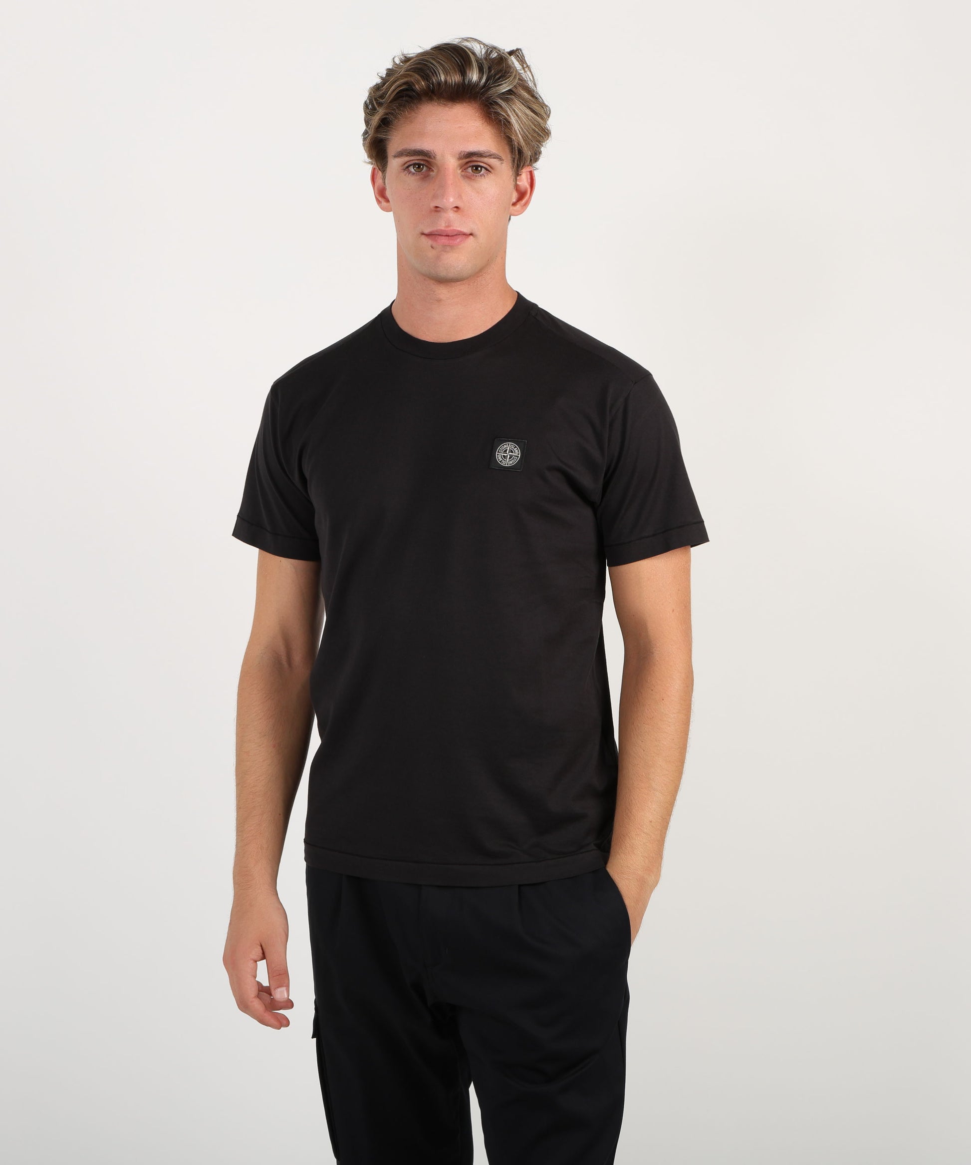T-shirt STONE ISLAND T-shirt in jersey Nero | STONE ISLAND