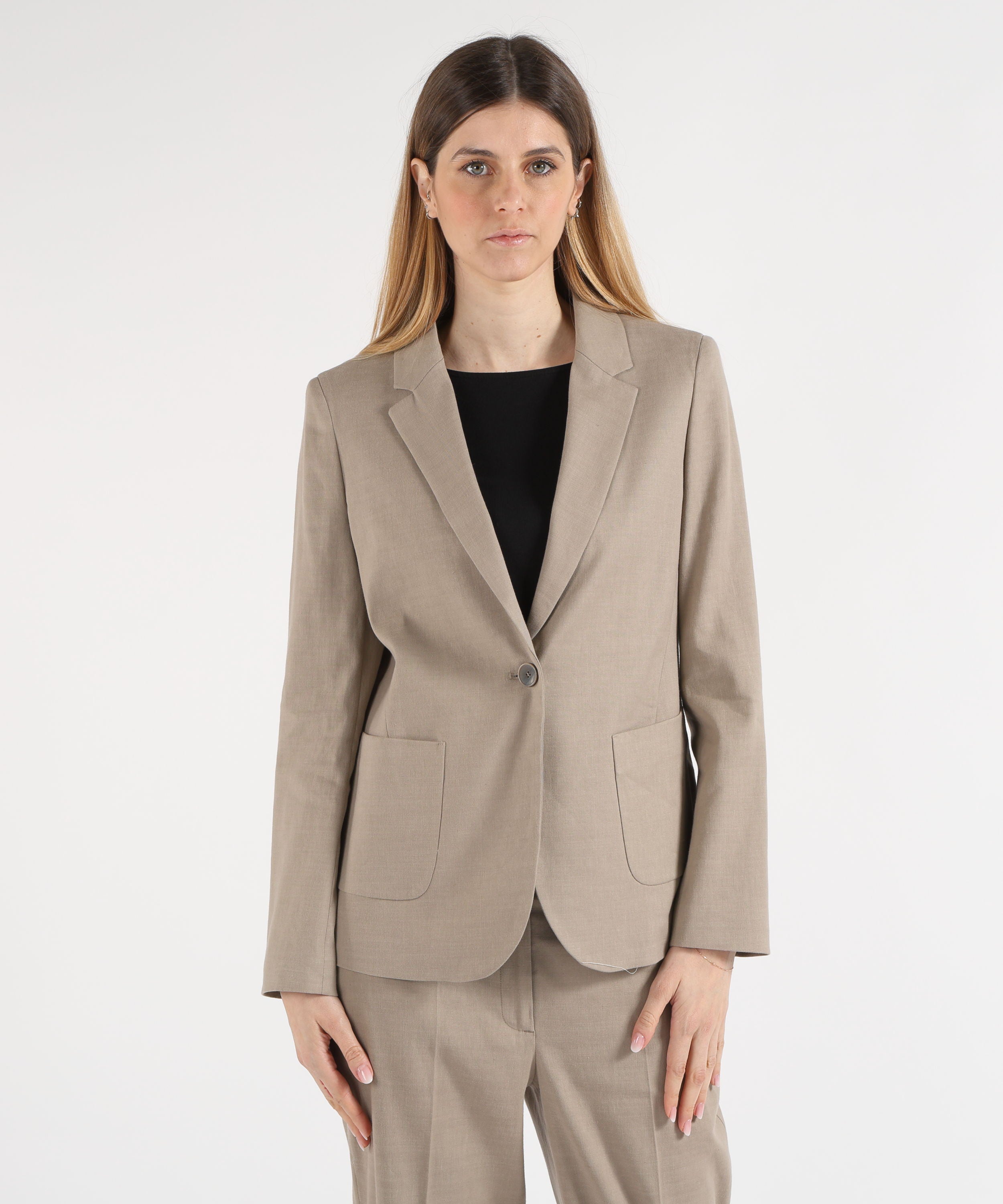 Giacche SEVENTY Giacca Monopetto Fango | SEVENTY