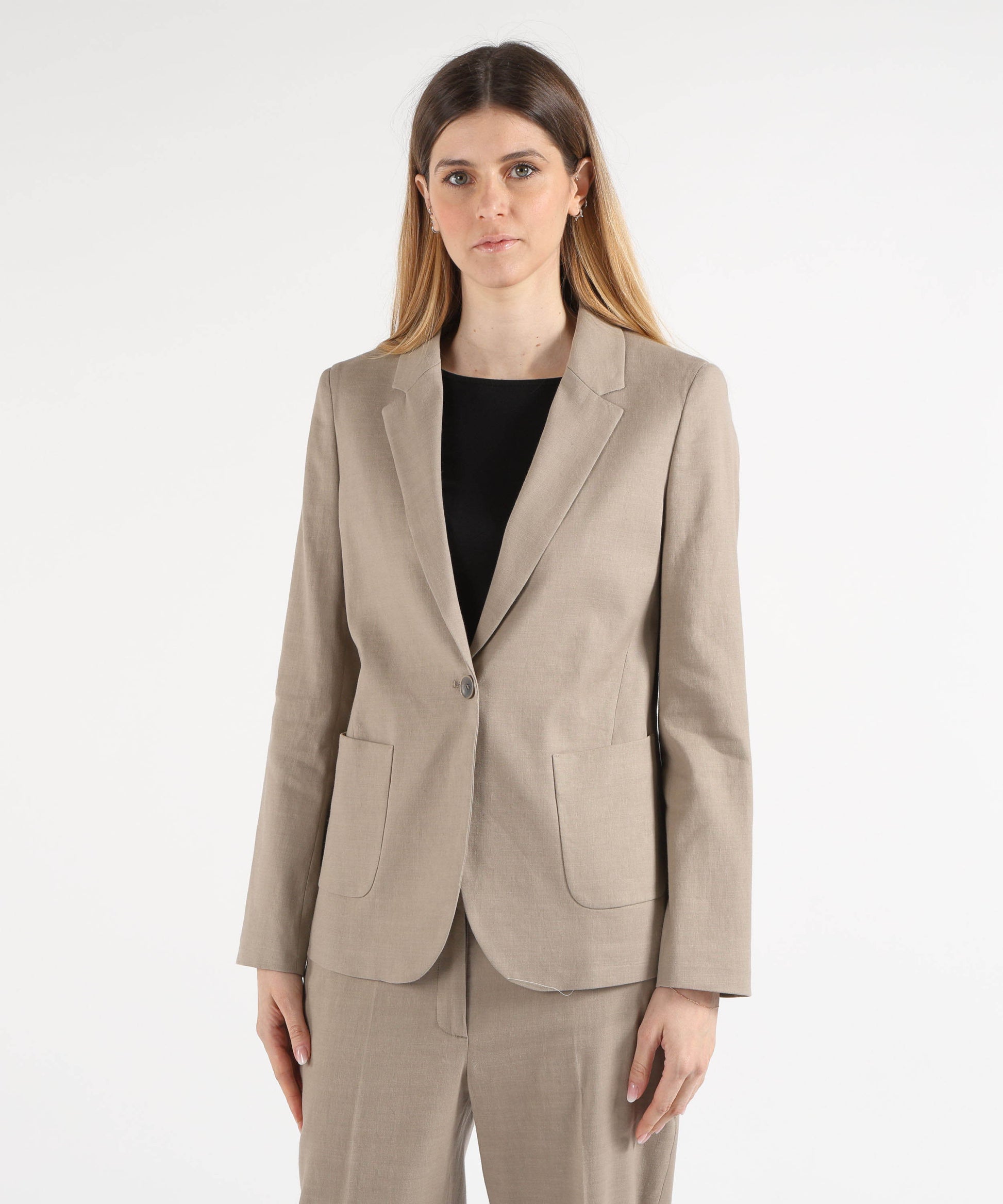 Giacche SEVENTY Giacca Monopetto Fango | SEVENTY