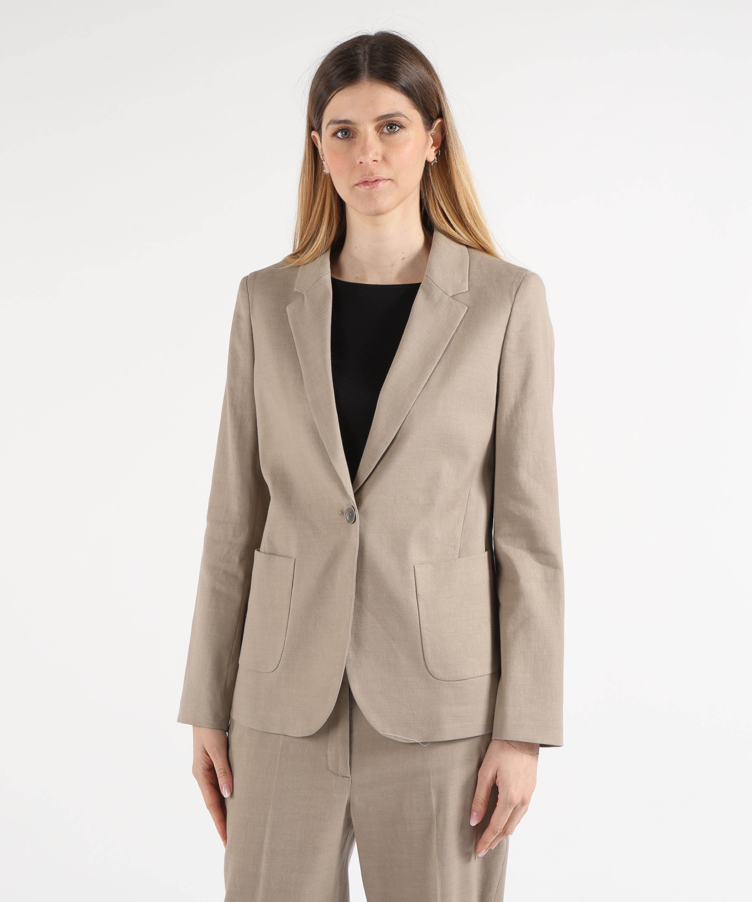 Giacche SEVENTY Giacca Monopetto Fango | SEVENTY