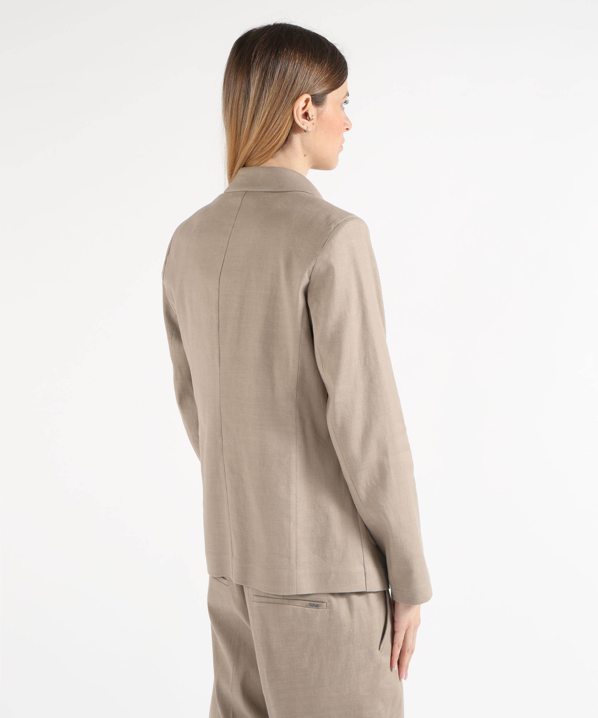 Giacche SEVENTY Giacca Monopetto Fango | SEVENTY
