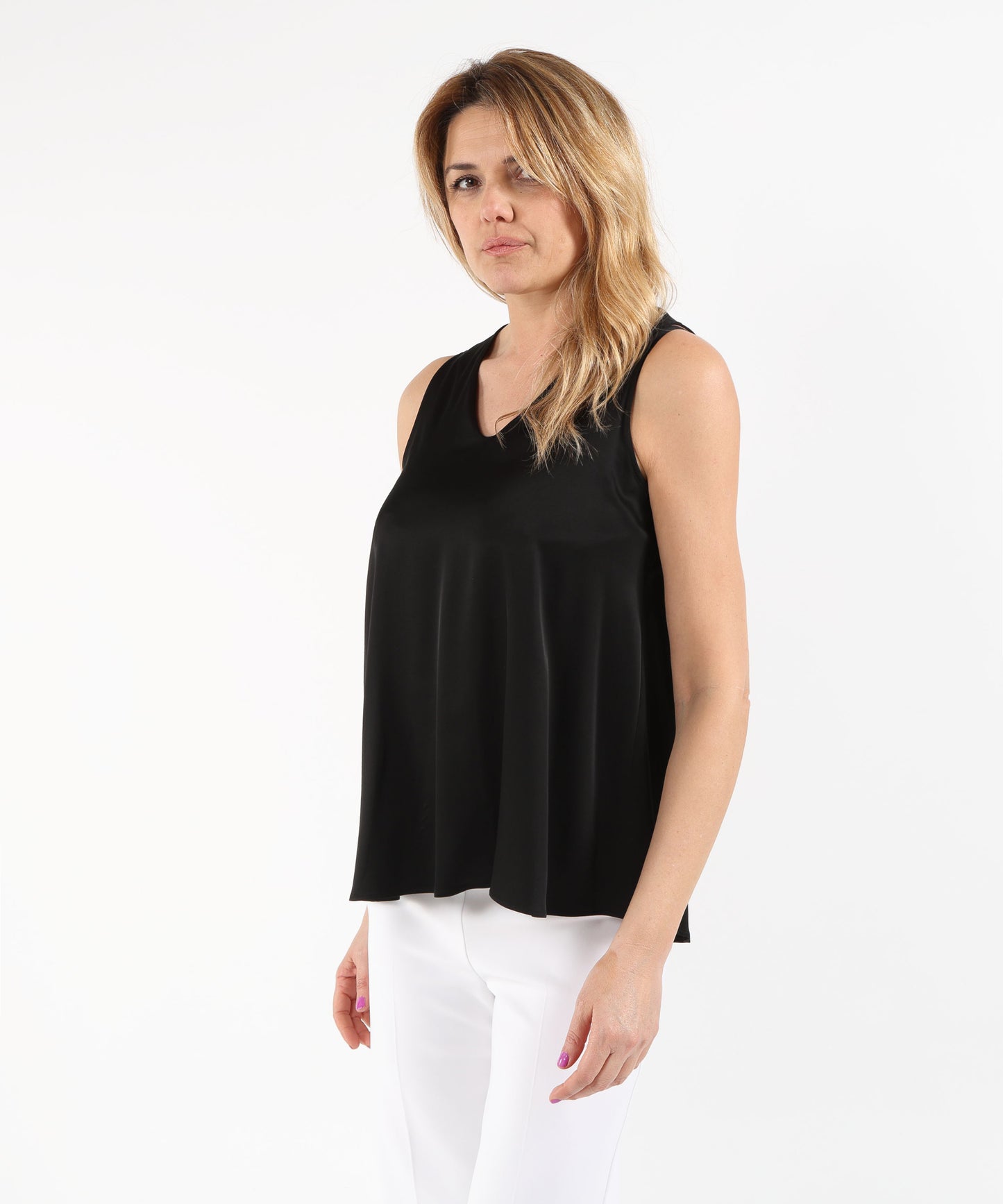 ELENA MIRO' Viscose Satin Top