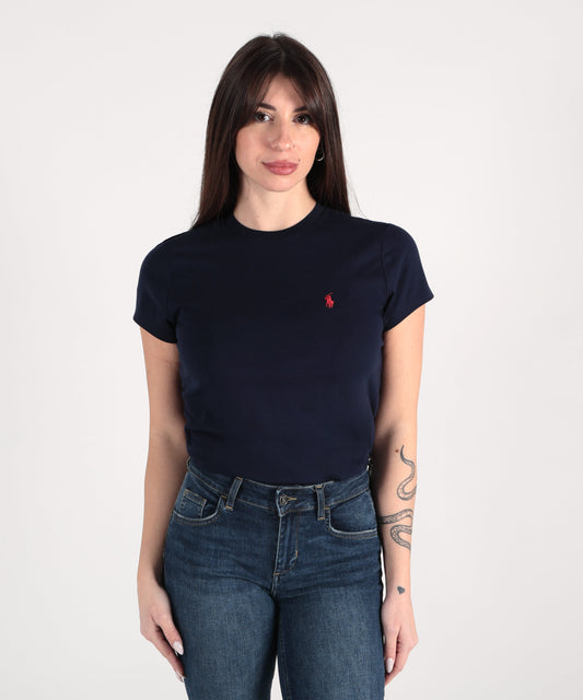 T-shirt POLO RALPH LAUREN T-shirt in cotone con logo Navy | POLO RALPH LAUREN