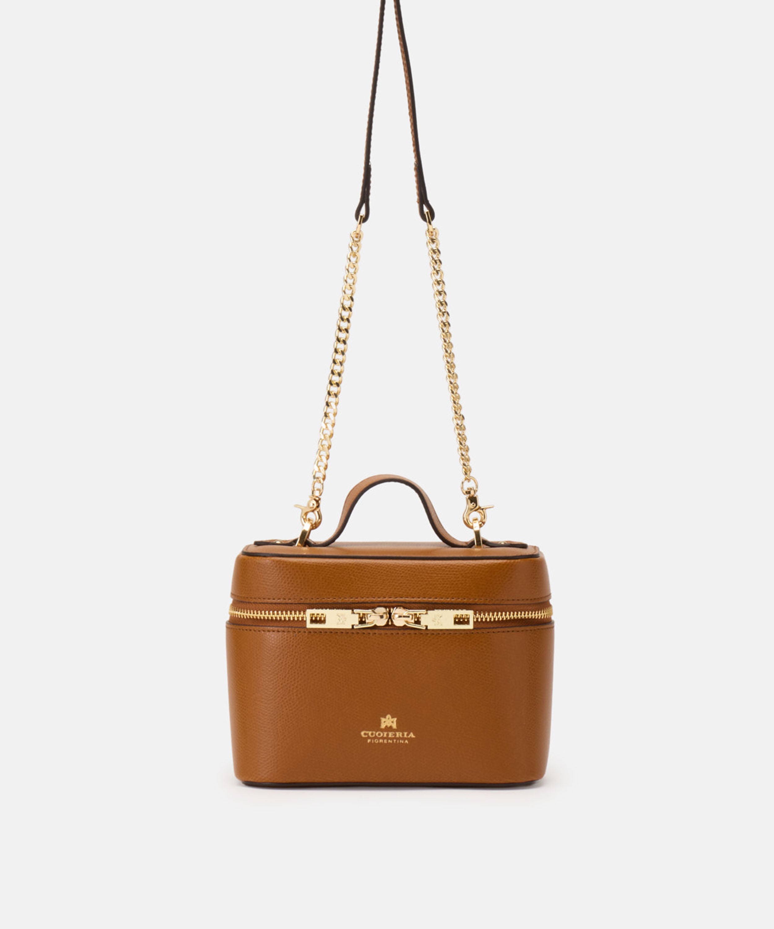 Beauty case CUOIERIA FIORENTINA  Small beauty case Cammello | CUOIERIA FIORENTINA