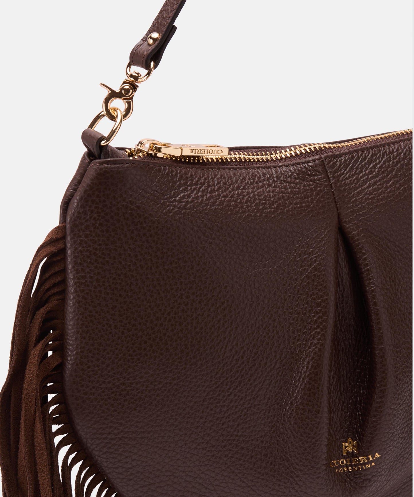 CUOIERIA FIORENTINA  MINI POUCH CON FRANGE