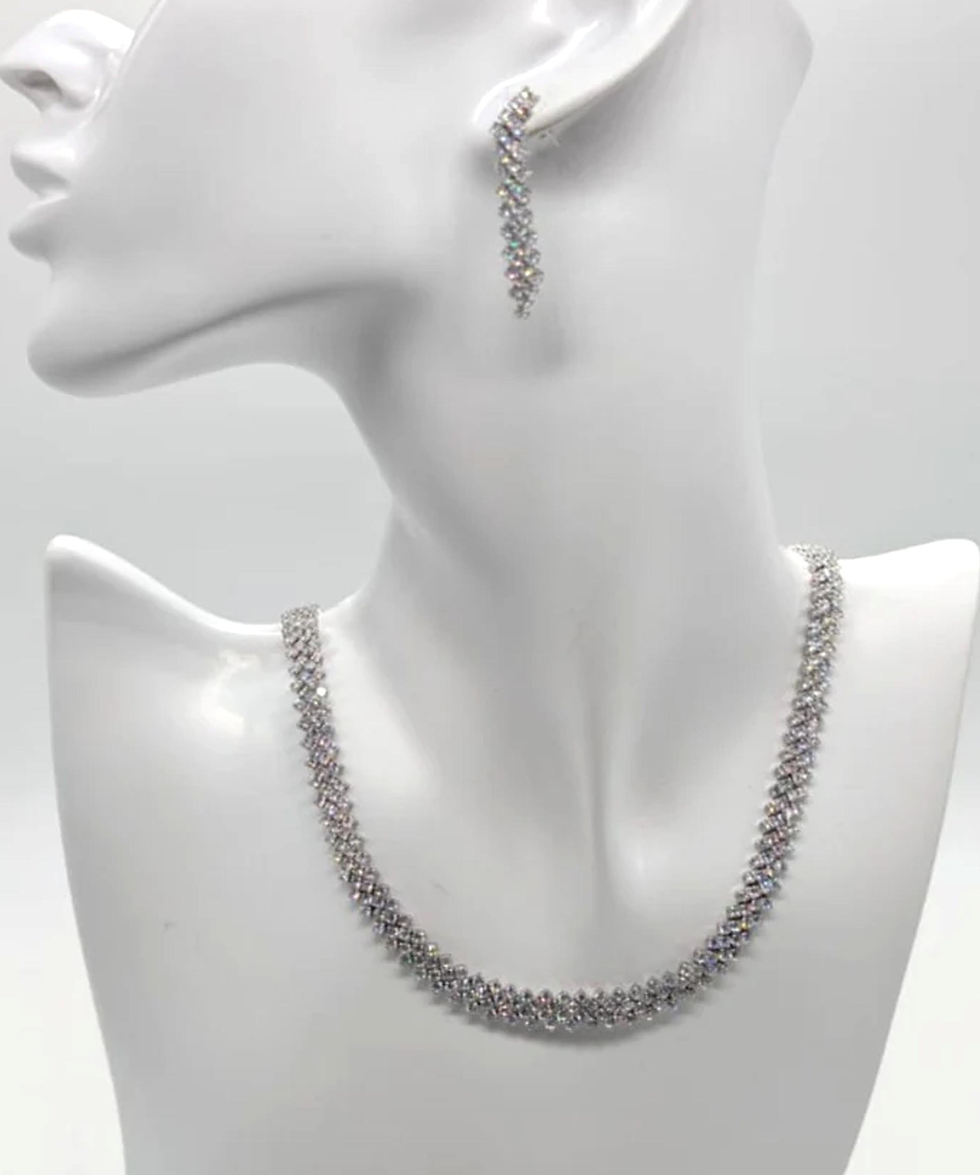 Parure ENZO RUSSO Parure con Zirconi Crystal Argento | ENZO RUSSO