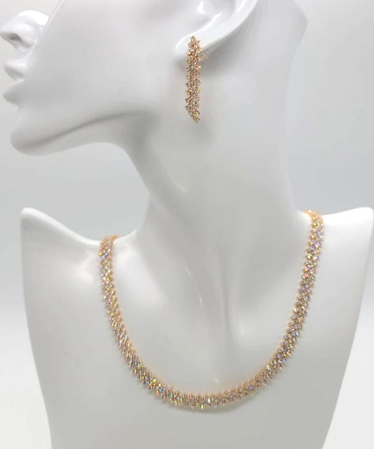 Parure ENZO RUSSO Parure con Zirconi Crystal Oro | ENZO RUSSO