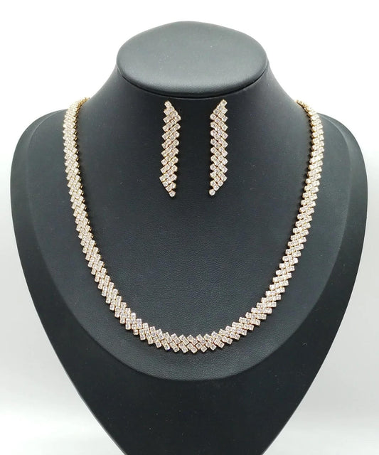 Parure ENZO RUSSO Parure con Zirconi Crystal Oro | ENZO RUSSO