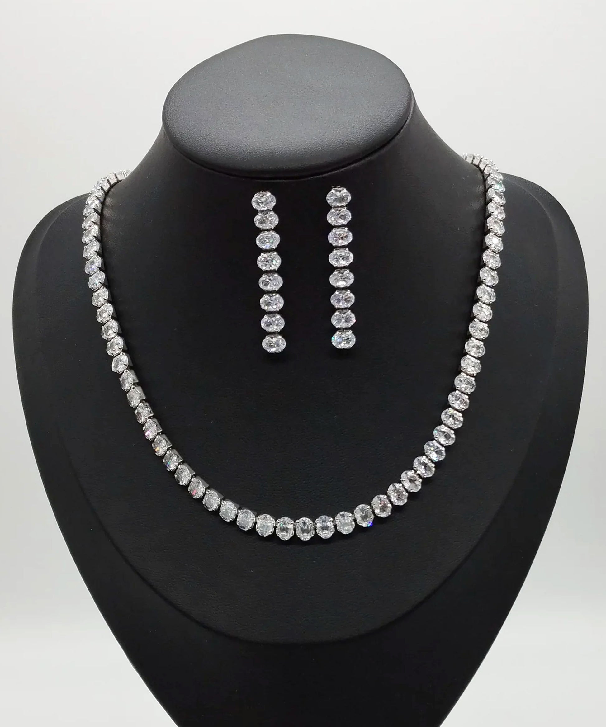Set ENZO RUSSO Crystal Cubic Zirconia Jewelry Set with Silver Plating Argento | ENZO RUSSO