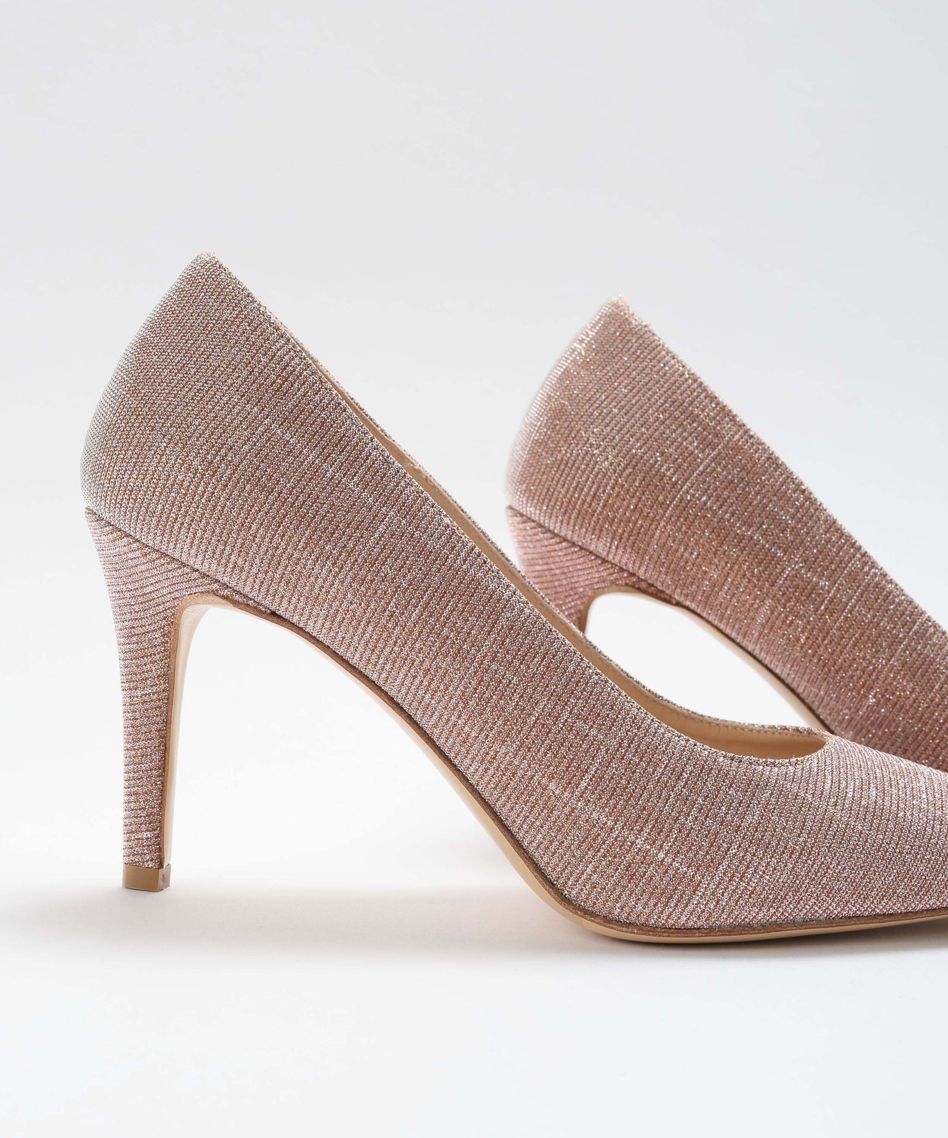 Pumps WALTER VIOLET Pumps in leather and shimmering fabric Carne | WALTER VIOLET