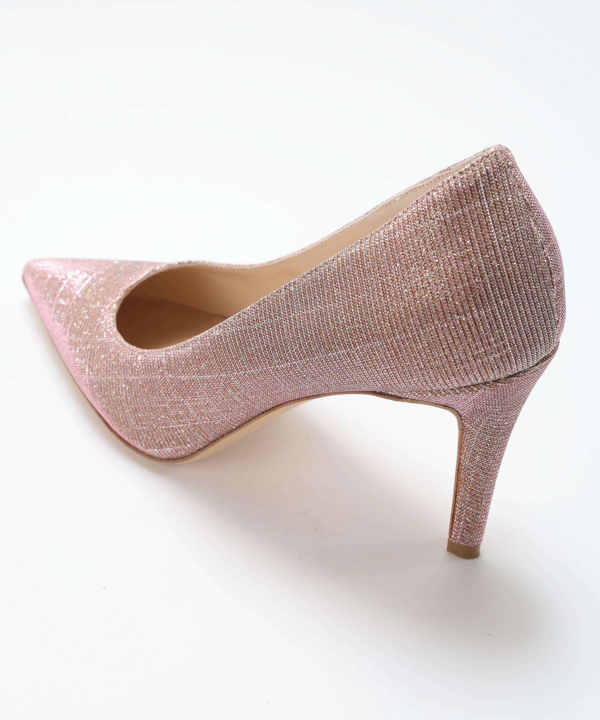 Pumps WALTER VIOLET Pumps in leather and shimmering fabric Carne | WALTER VIOLET