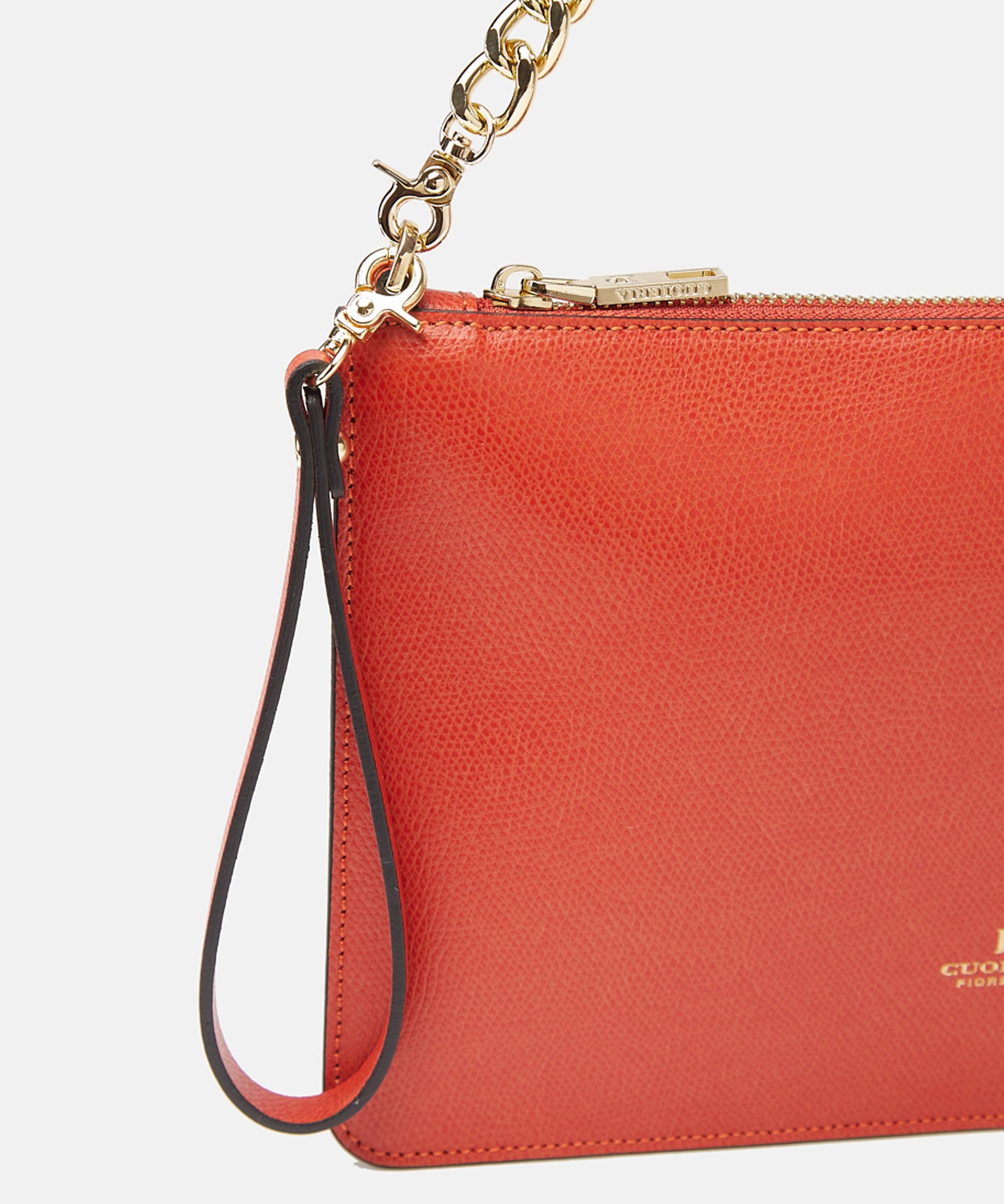 Pochette CUOIERIA FIORENTINA  Alice pochette media con bracciale Arancio | CUOIERIA FIORENTINA