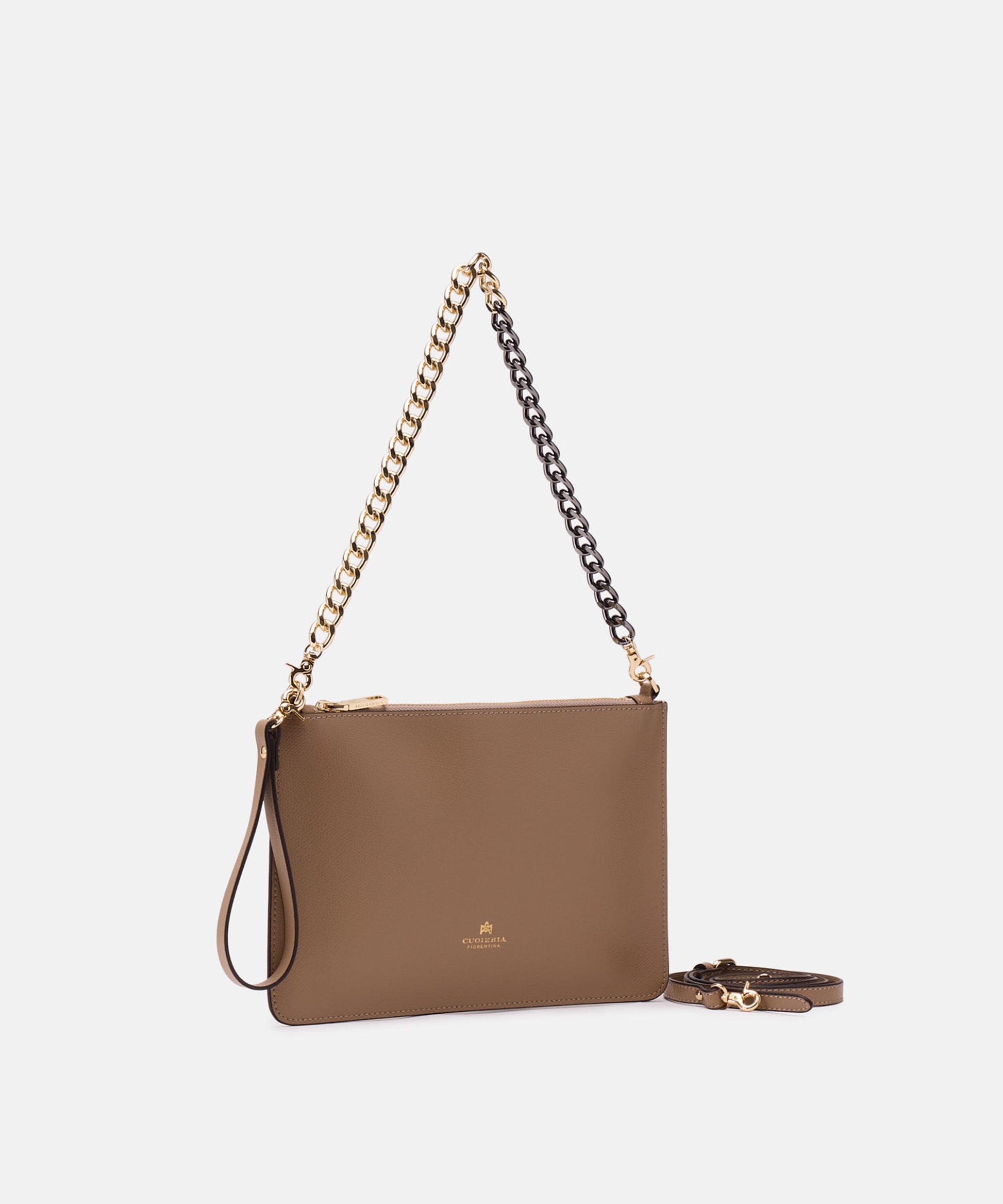 Pochette CUOIERIA FIORENTINA  Alice pochette media con bracciale Deserto | CUOIERIA FIORENTINA