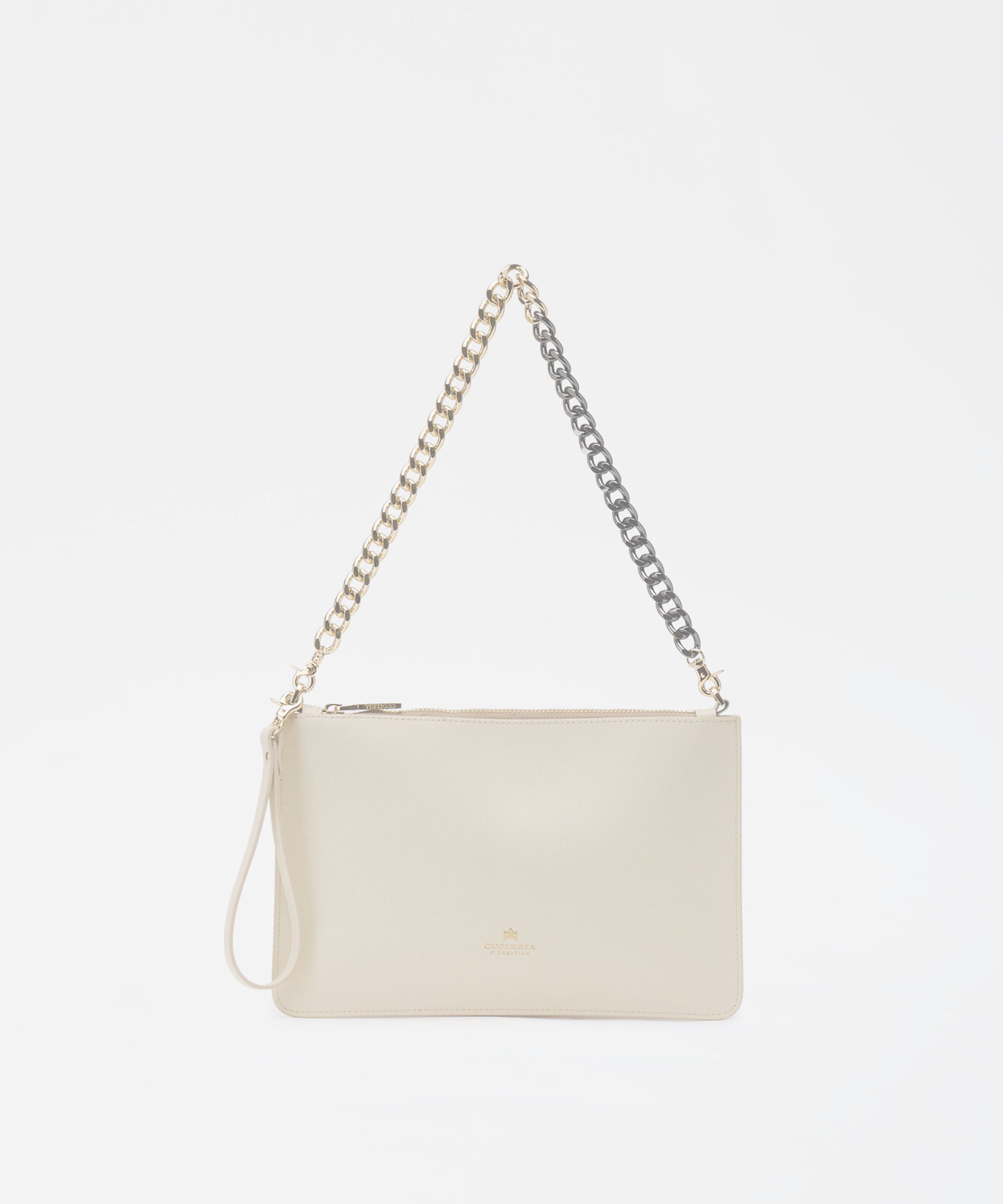 Pochette CUOIERIA FIORENTINA  Alice pochette media con bracciale Prosecco | CUOIERIA FIORENTINA