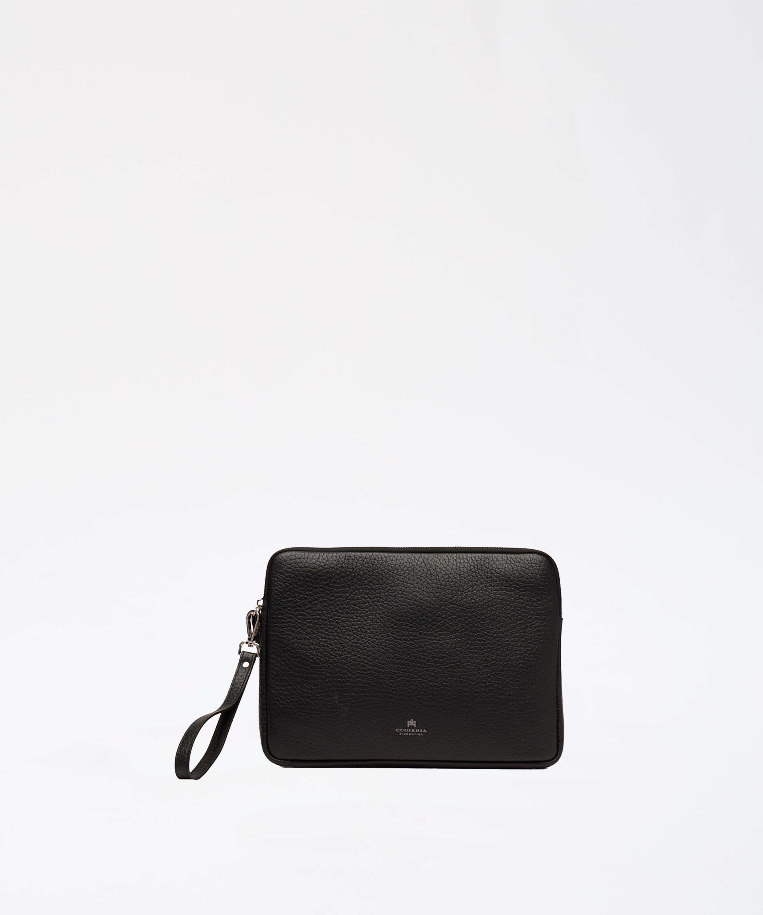 Clutch bags CUOIERIA FIORENTINA  Brad Men’s Tablet Pouch Nero | CUOIERIA FIORENTINA