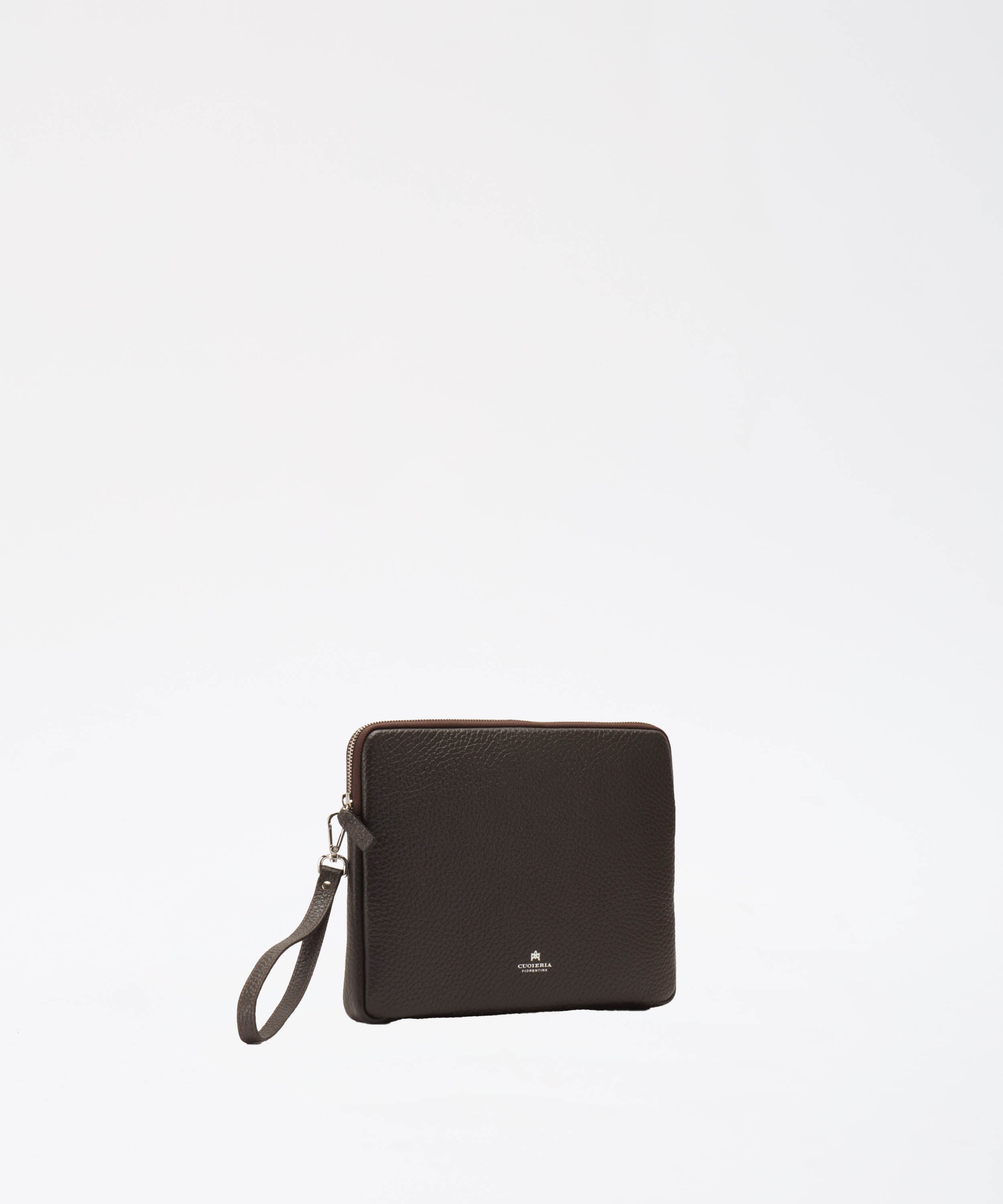 Clutch bags CUOIERIA FIORENTINA  Brad Men’s Tablet Pouch Testa di moro | CUOIERIA FIORENTINA