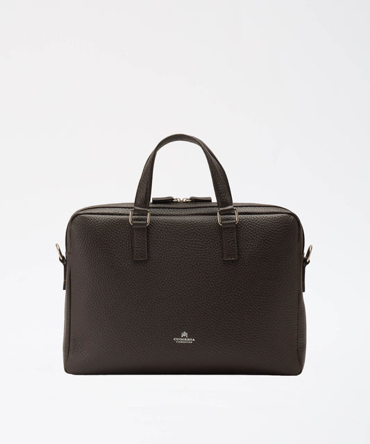 Cartelle CUOIERIA FIORENTINA  Brad cartella 1 zip porta pc 15 Testa di moro | CUOIERIA FIORENTINA