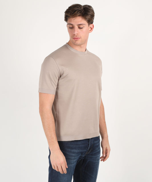T-shirt HERNO T-shirt in jersey knit effect Tortora | HERNO