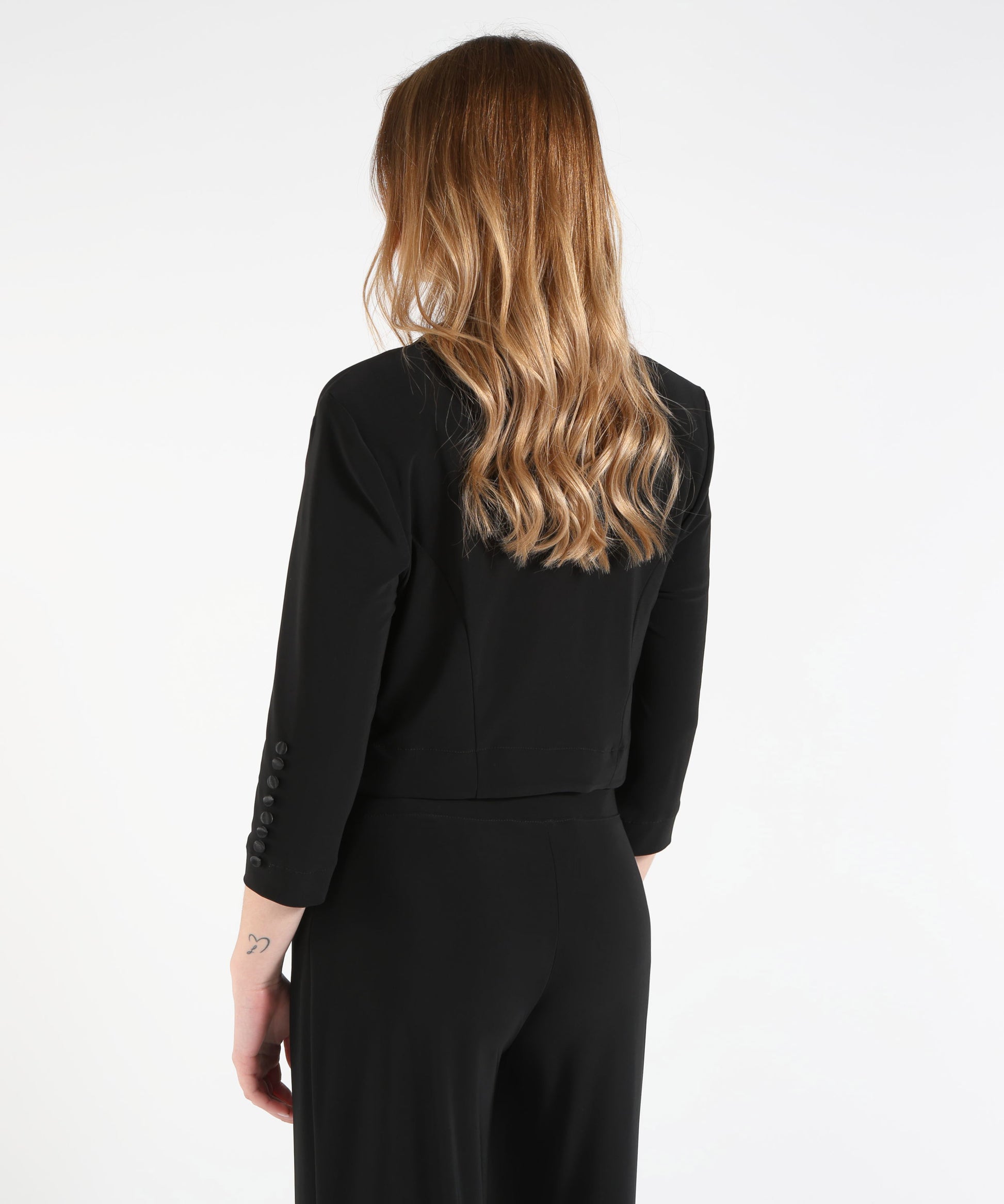 Boleros RIBKOFF Crew Neck Bolero Nero | RIBKOFF