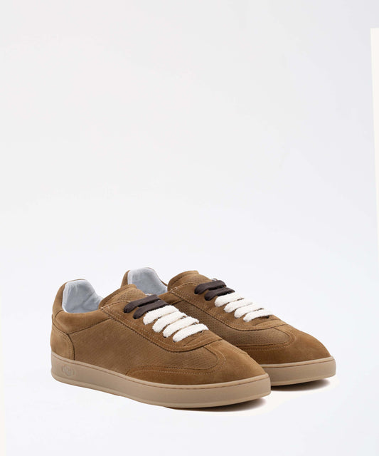 Sneakers SOLDINI 80 Perforated Suede Sneakers Cammello | SOLDINI 80