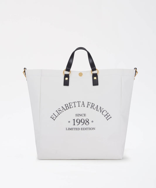ELISABETTA FRANCHI Tote in canvas