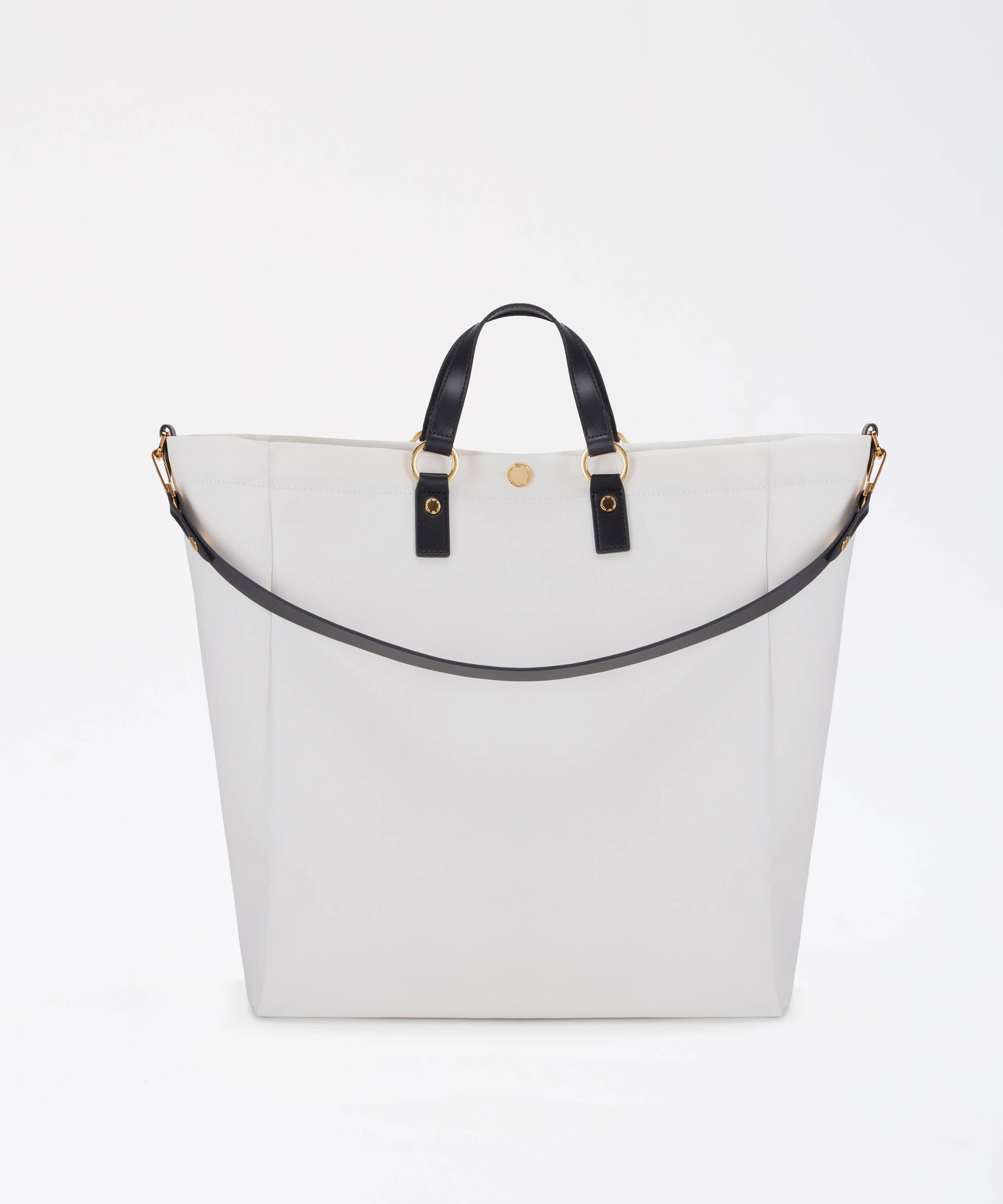Borse ELISABETTA FRANCHI Tote in canvas Avorio/nero | ELISABETTA FRANCHI
